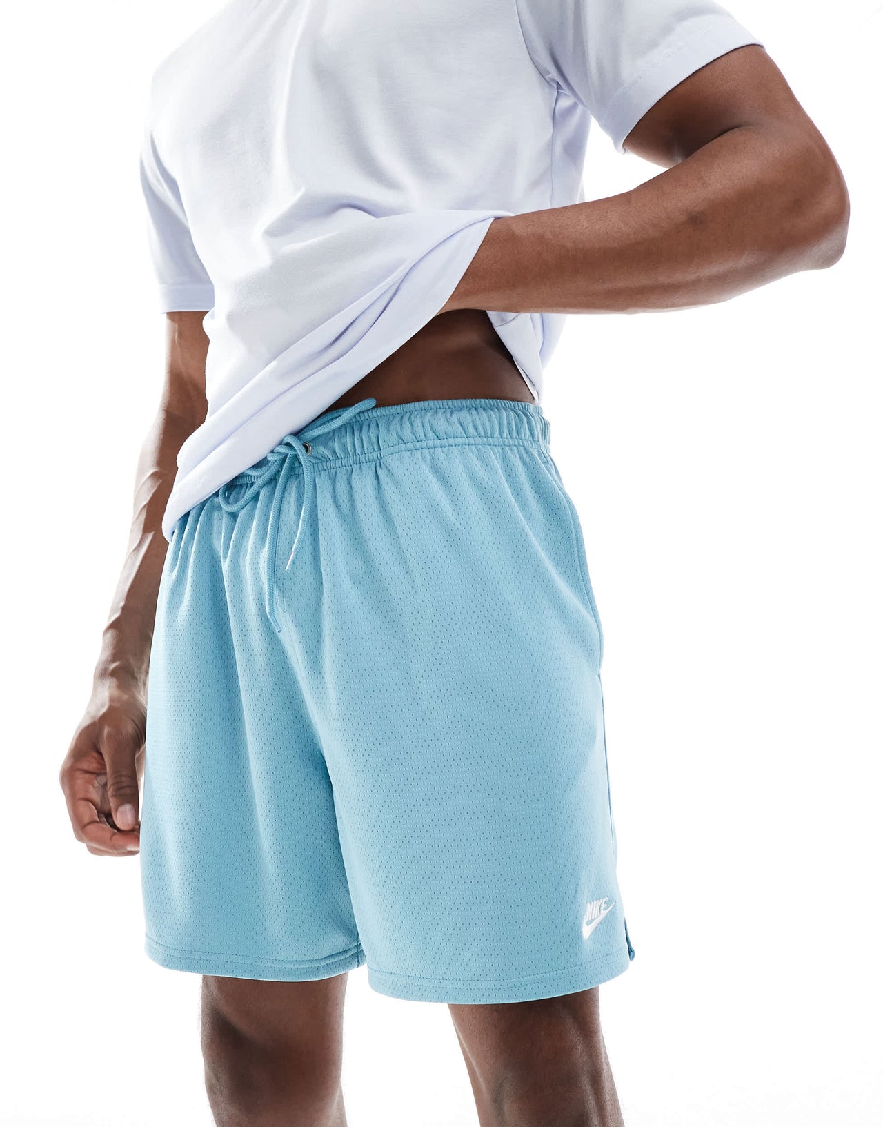 Nike Club mesh shorts in blue