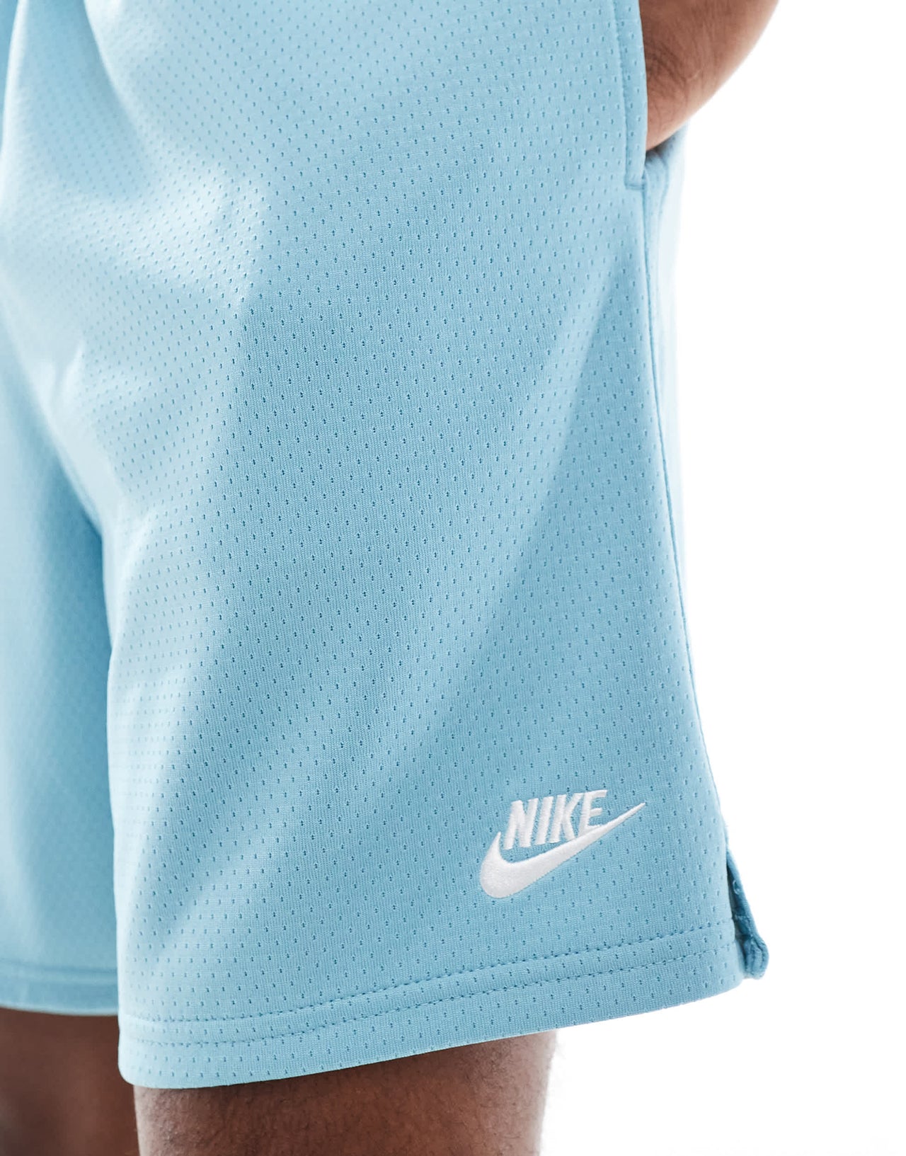 Nike Club mesh shorts in blue