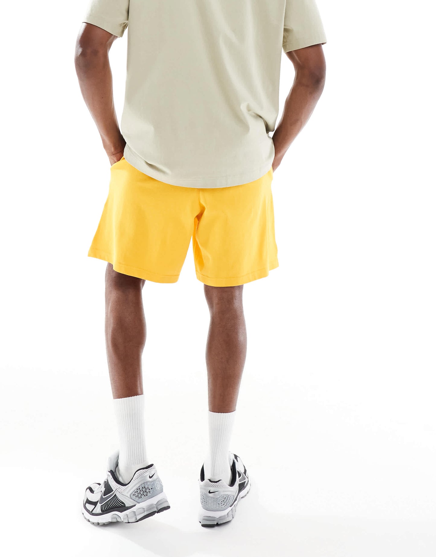 Nike Club knit shorts in yellow