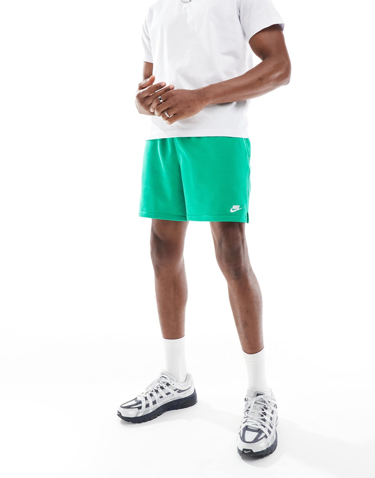 Nike Club French Terry shorts in green