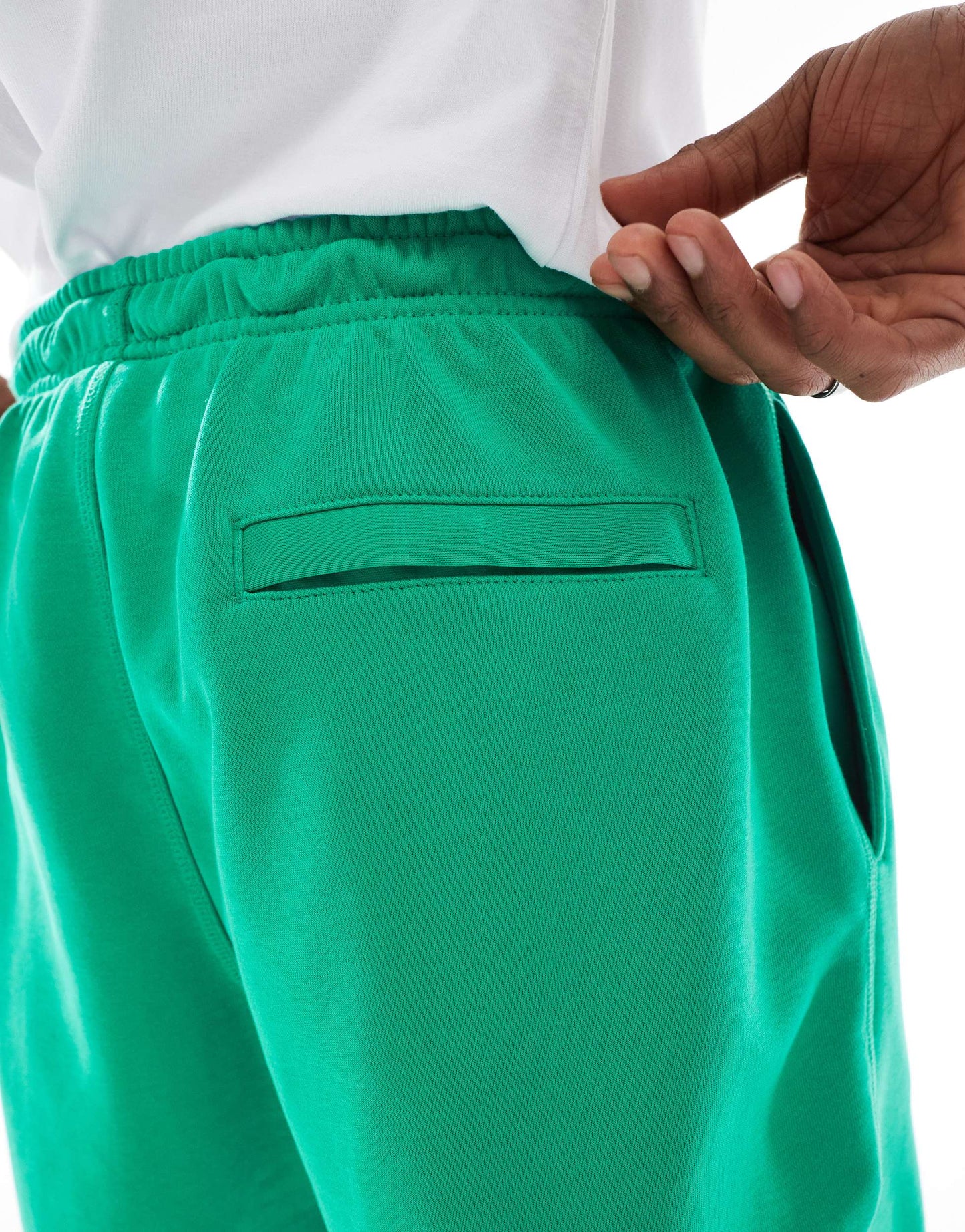 Nike Club French Terry shorts in green