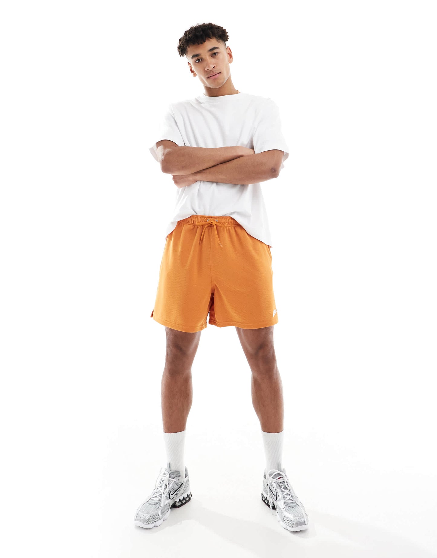 Nike Club mesh shorts in brown