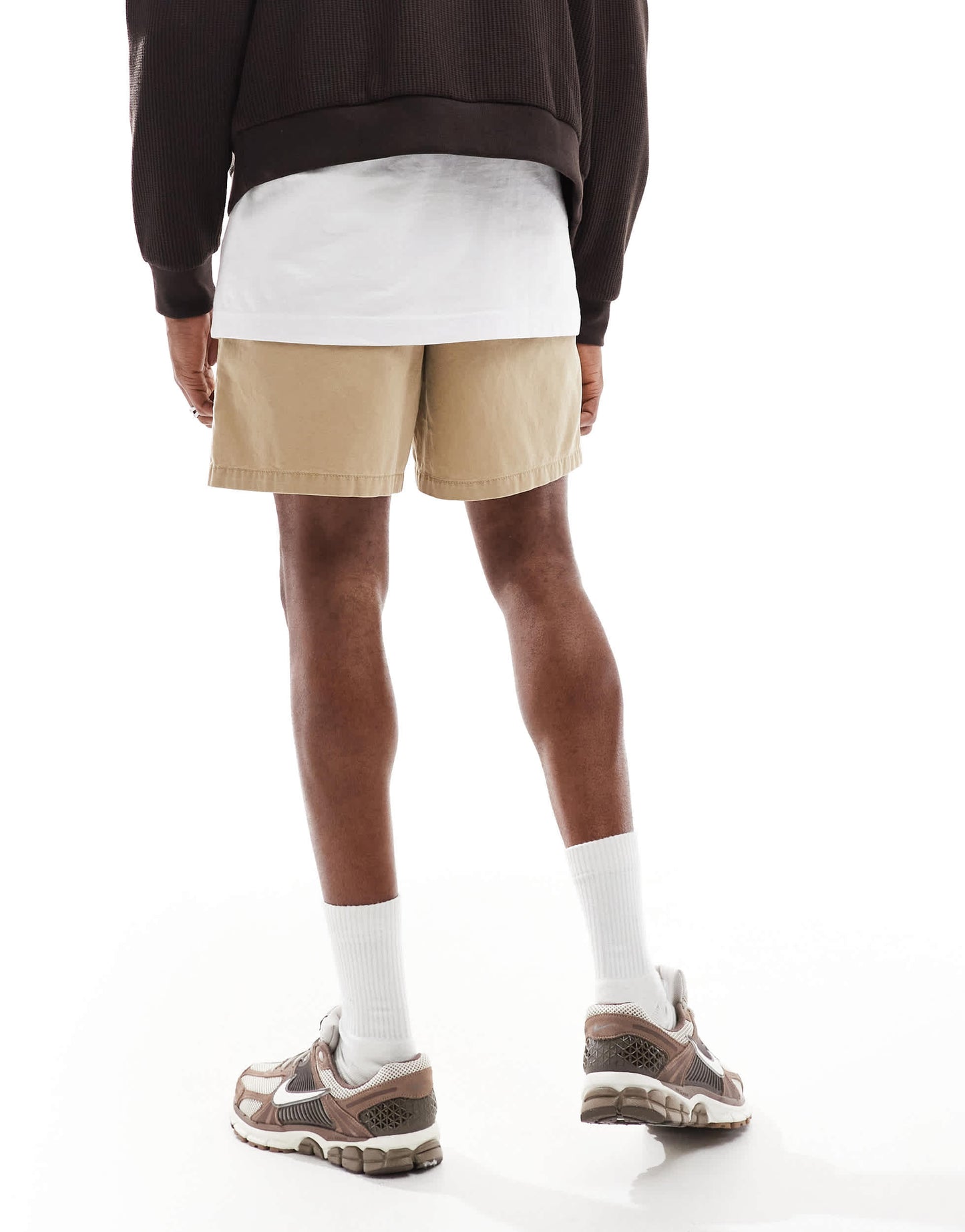 Nike Club washed chino shorts in beige