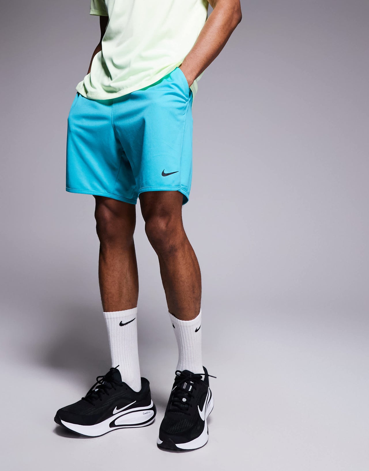 Nike Training Totality Dri-FIT knitted 7 inch shorts in light blue