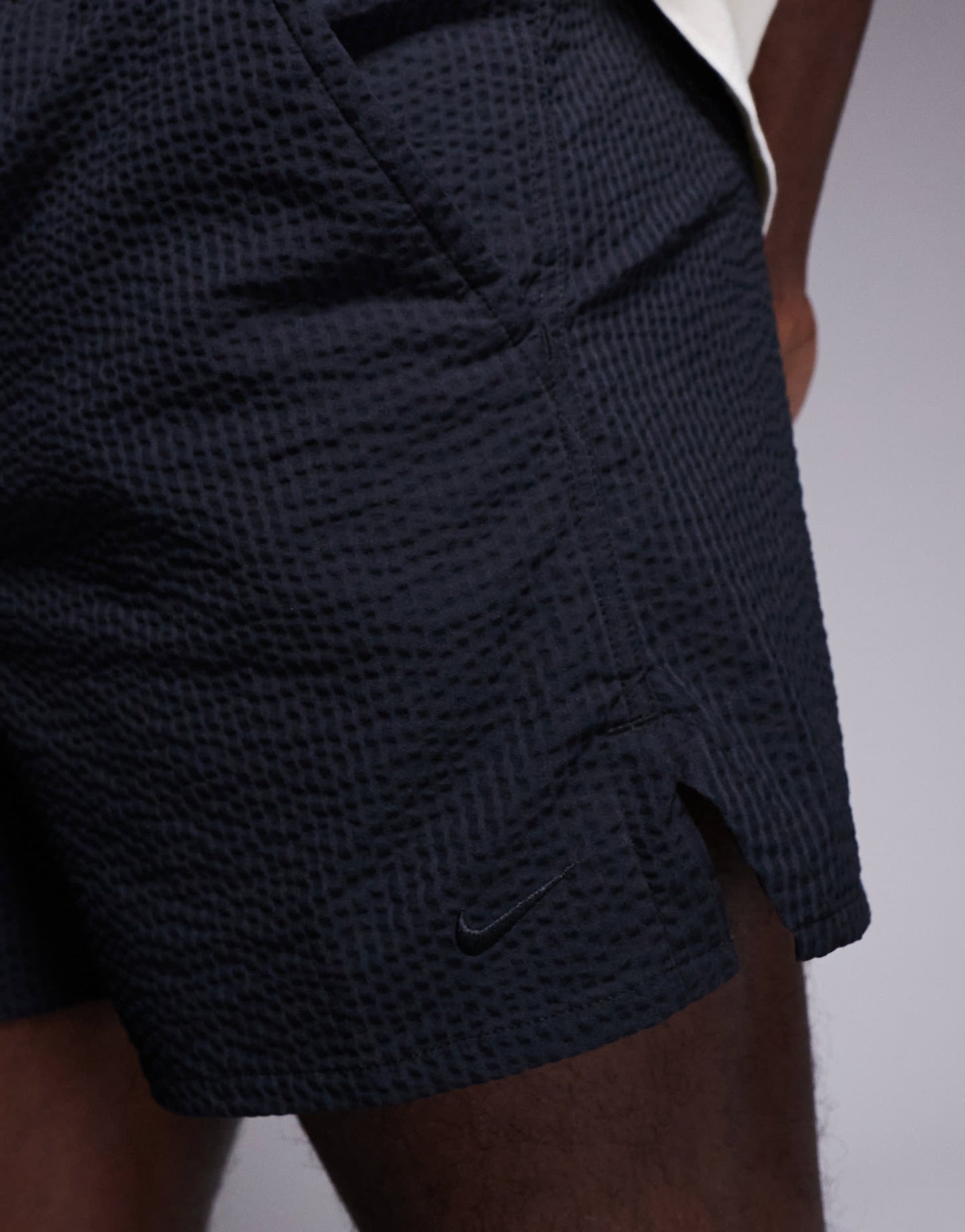 Nike Training Unlimited Dri-FIT seersucker 5 inch shorts in black