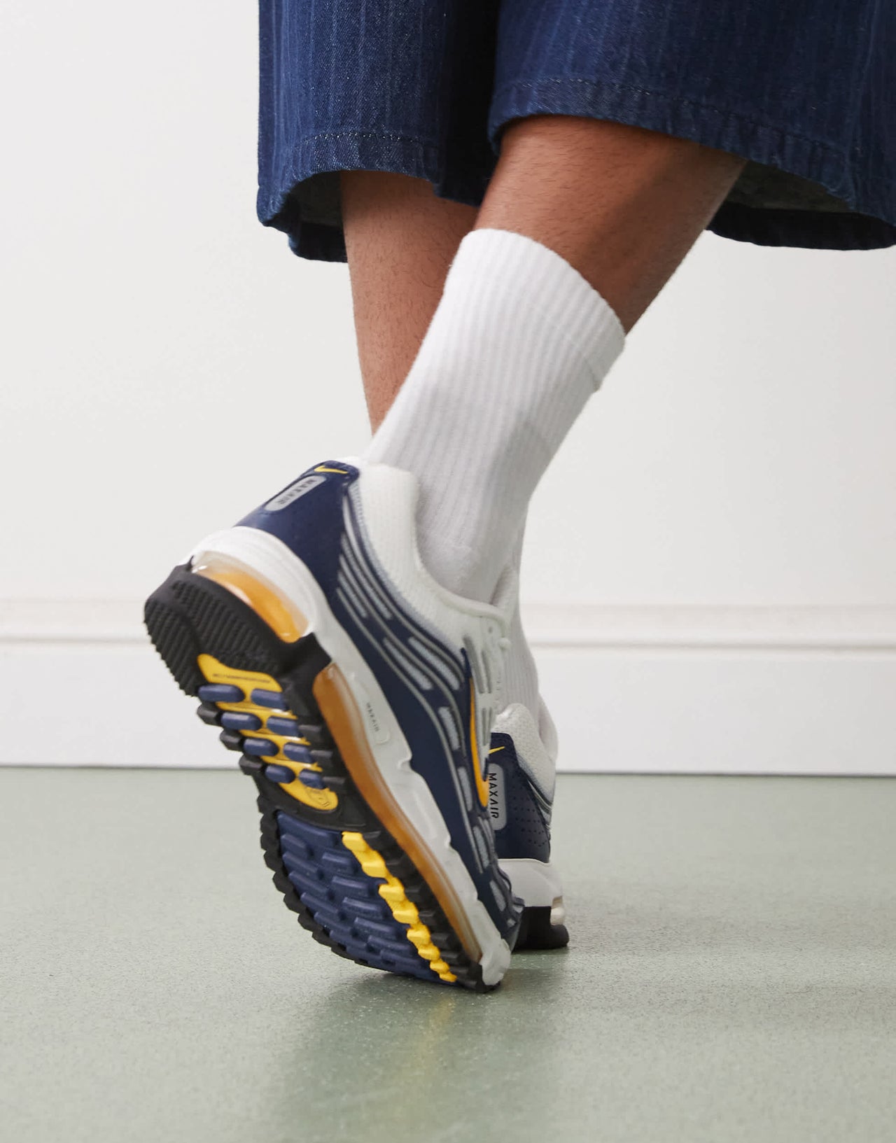 Nike Air Max TL 2.5 trainers in white and navy