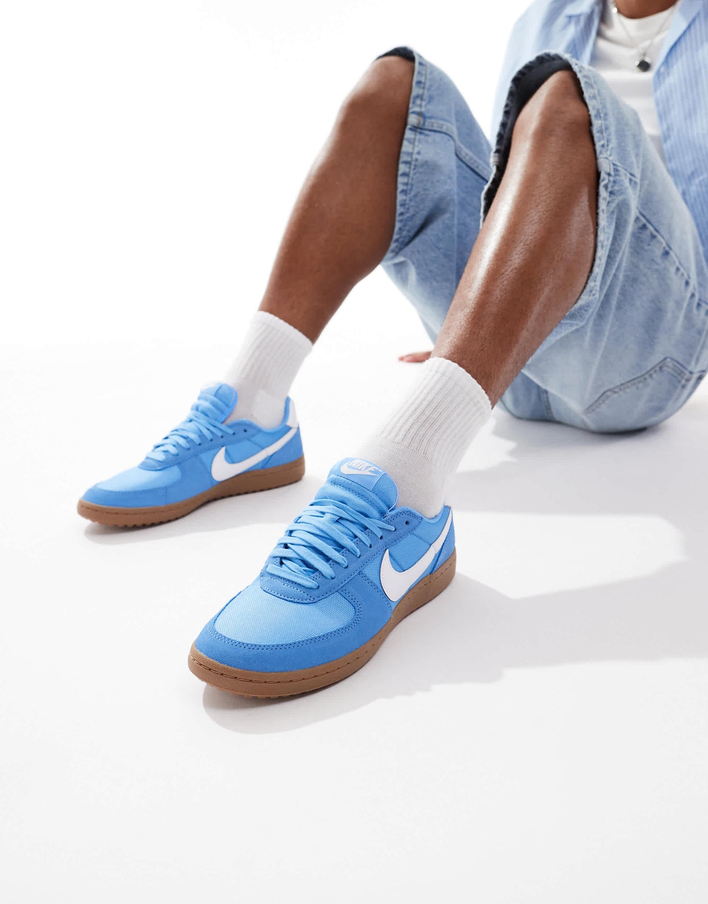 Nike Field General unisex trainers in blue and white