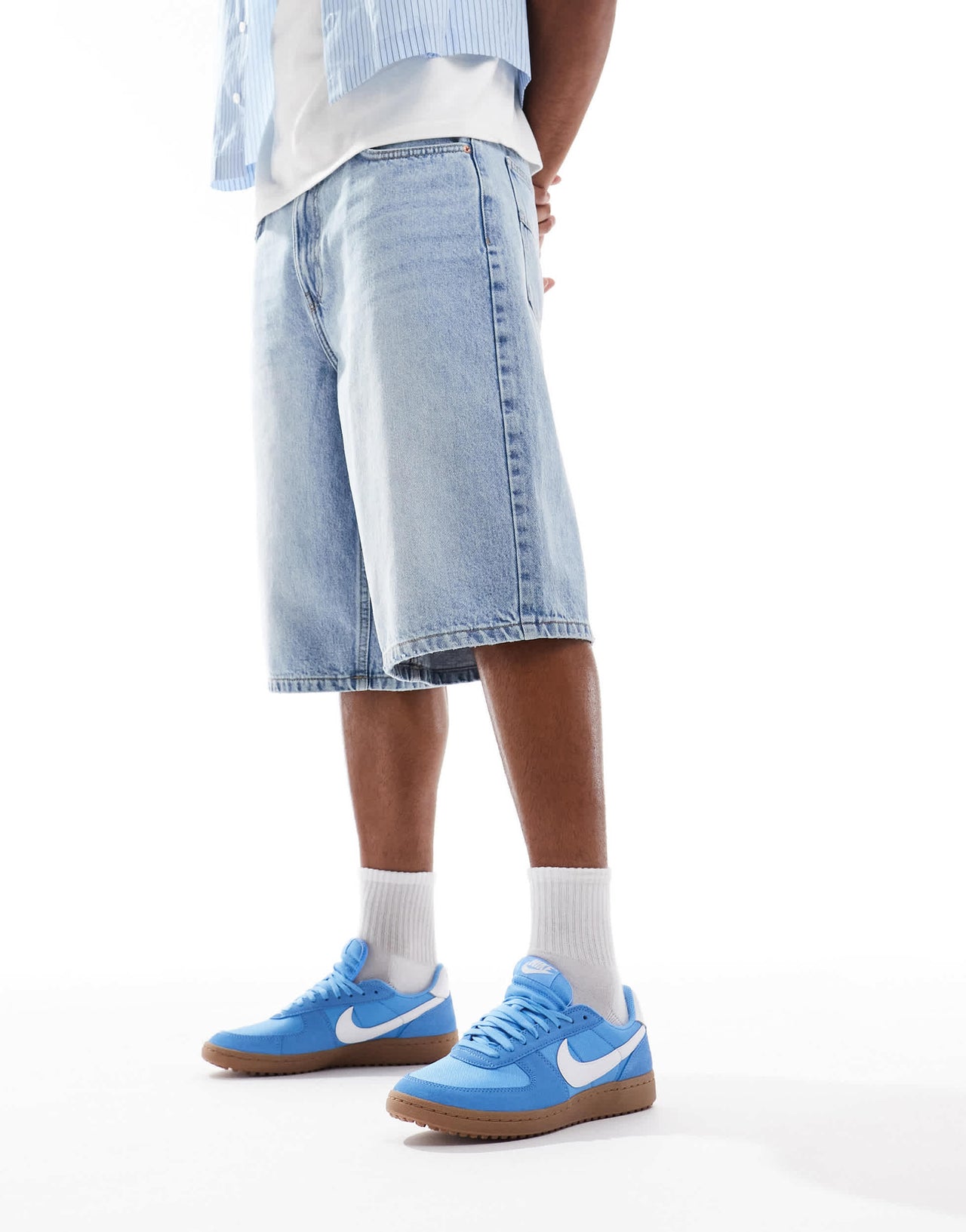 Nike Field General unisex trainers in blue and white