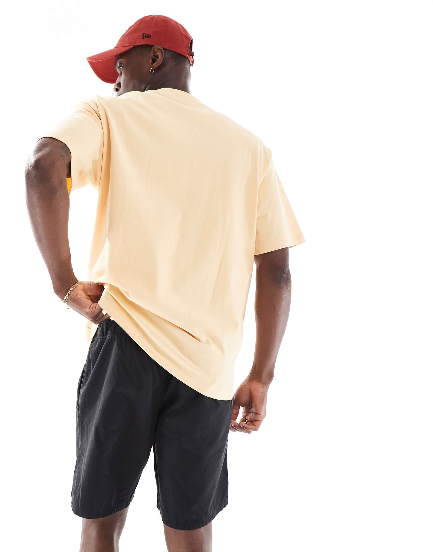 Jack & Jones drawstring chino short in black