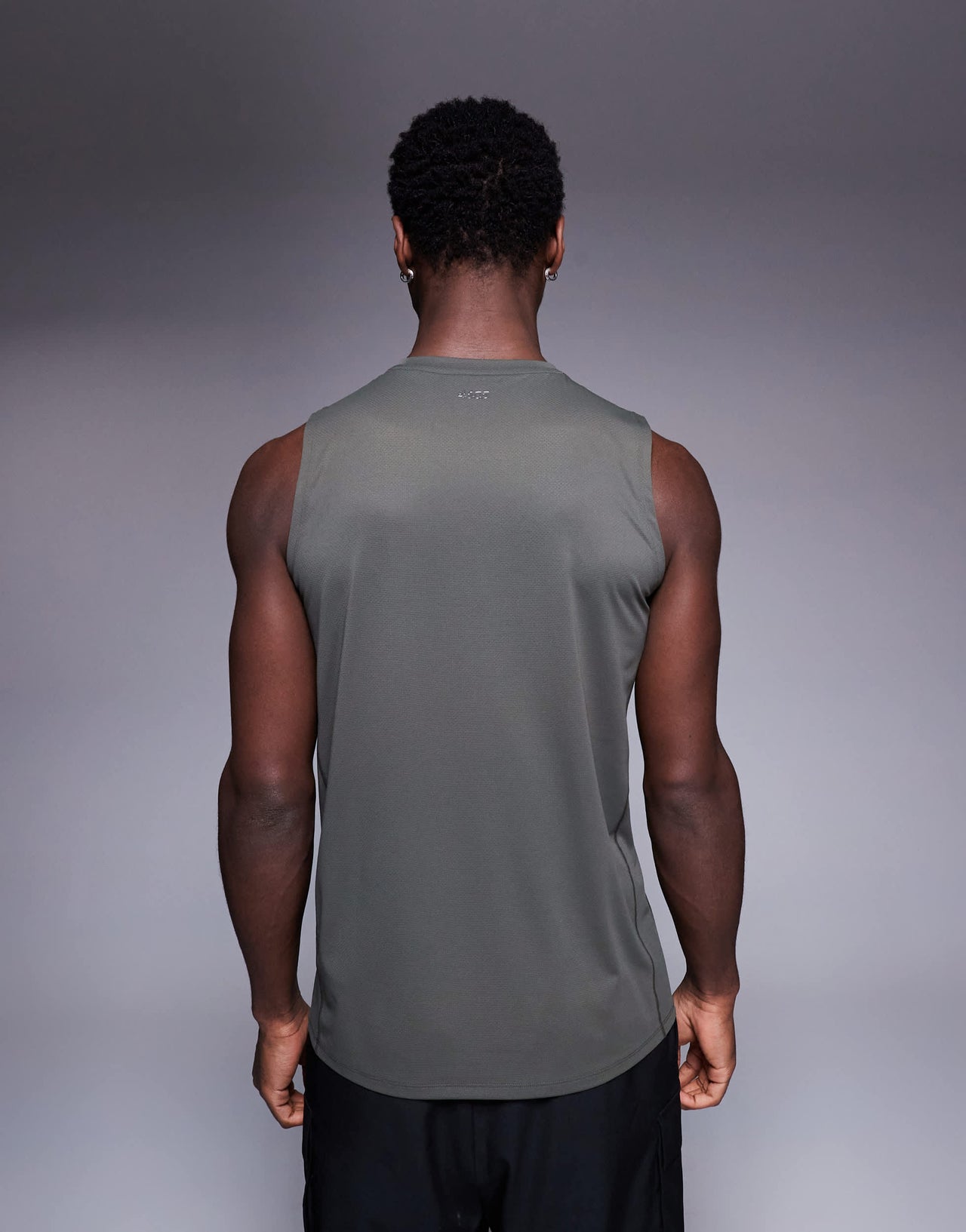 4505 Icon quick dry mesh training tank in dark green