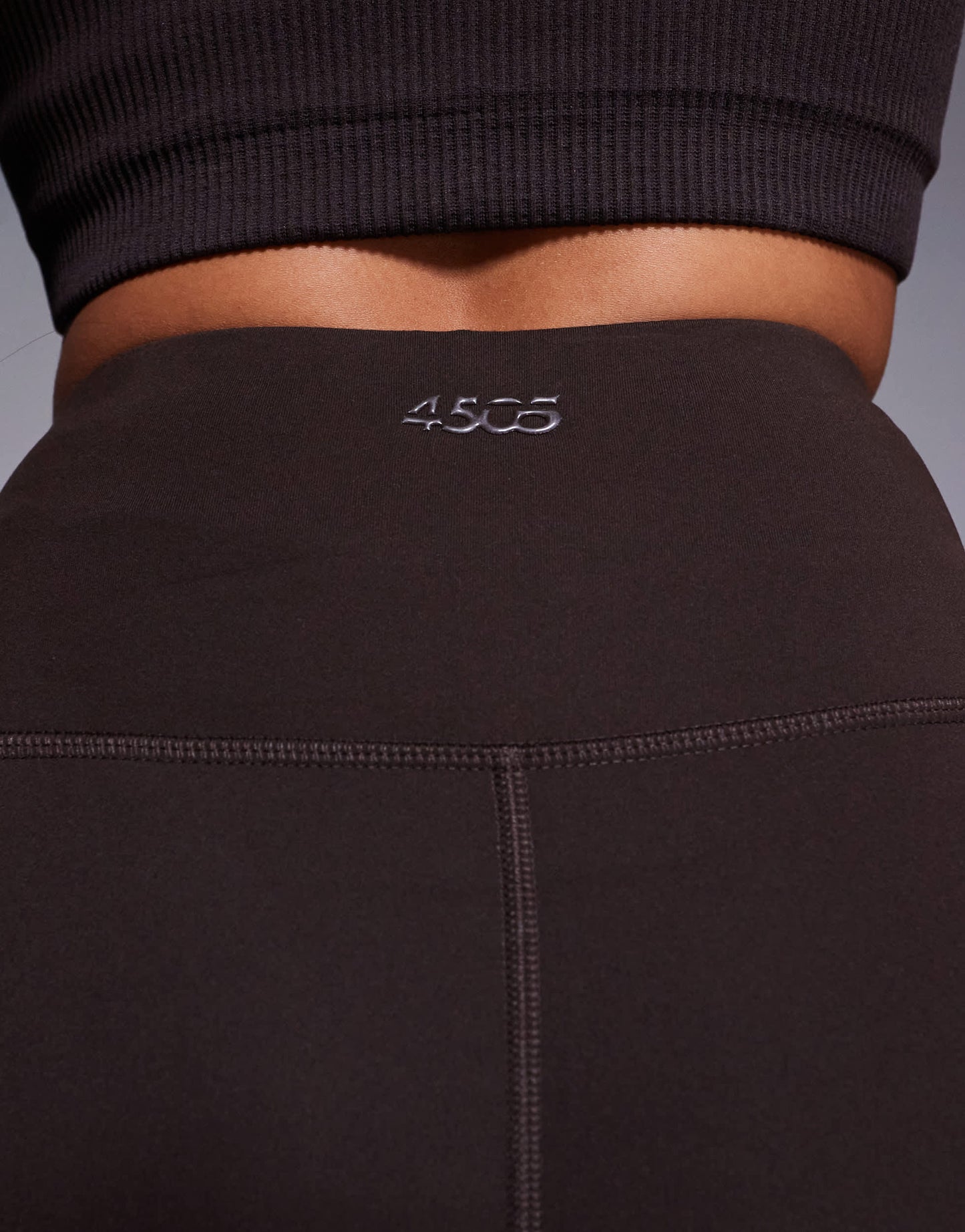4505 Petite Icon soft touch high waist yoga legging in chocolate