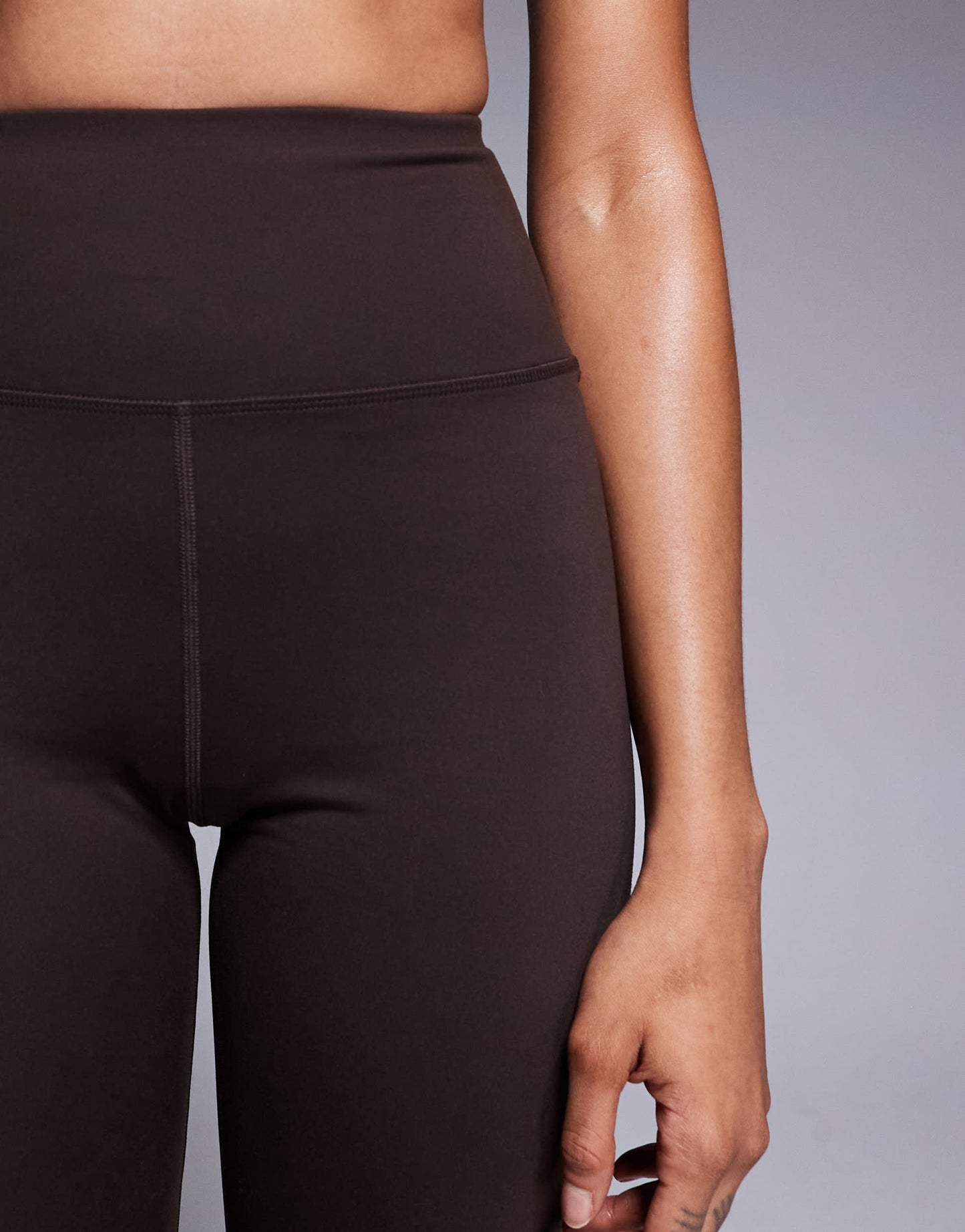 4505 Tall Icon soft touch high waist yoga legging in chocolate
