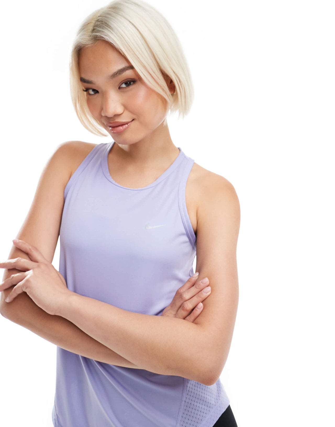 Nike Running Tempo Dri-Fit vest in lilac