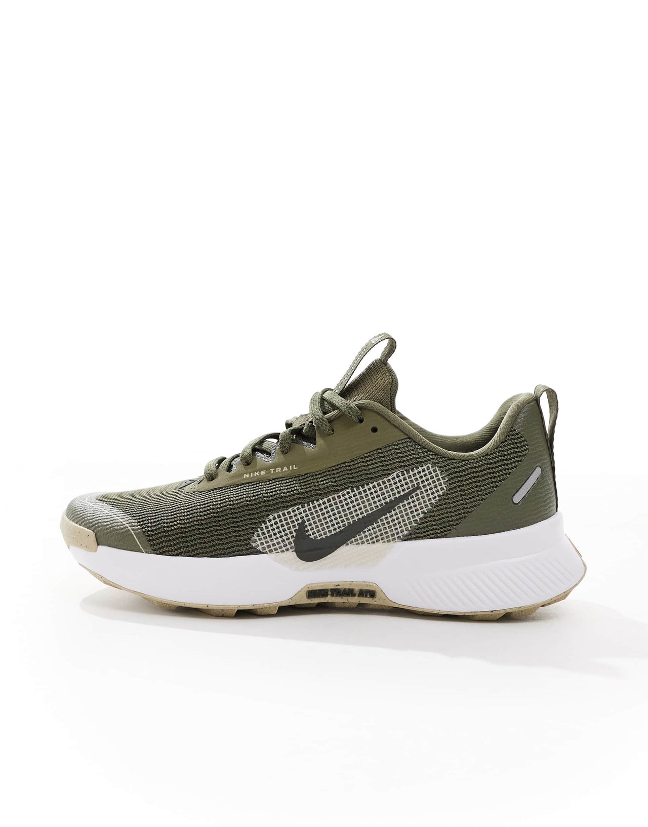Nike Running Juniper Trail 3 trainers in khaki and white