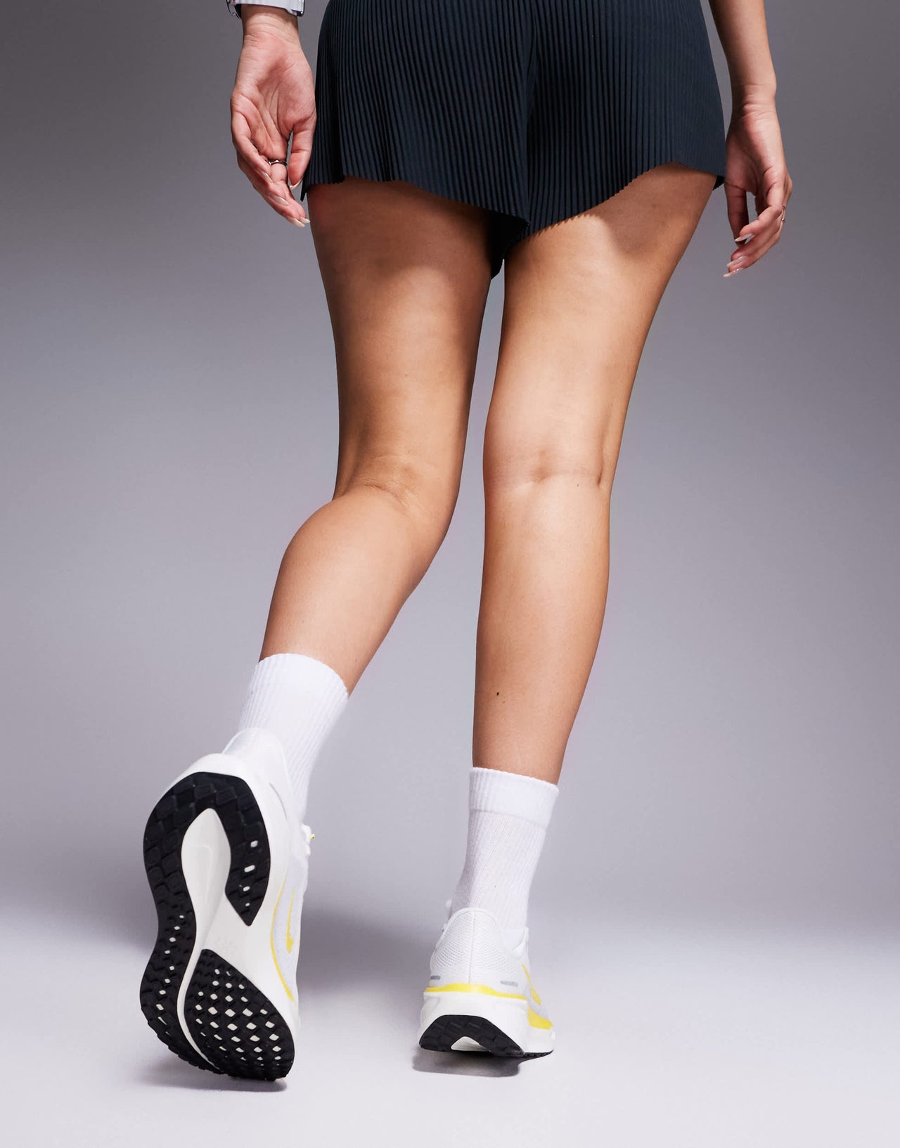 Nike Running Air Zoom Pegasus 41 trainers in white and yellow