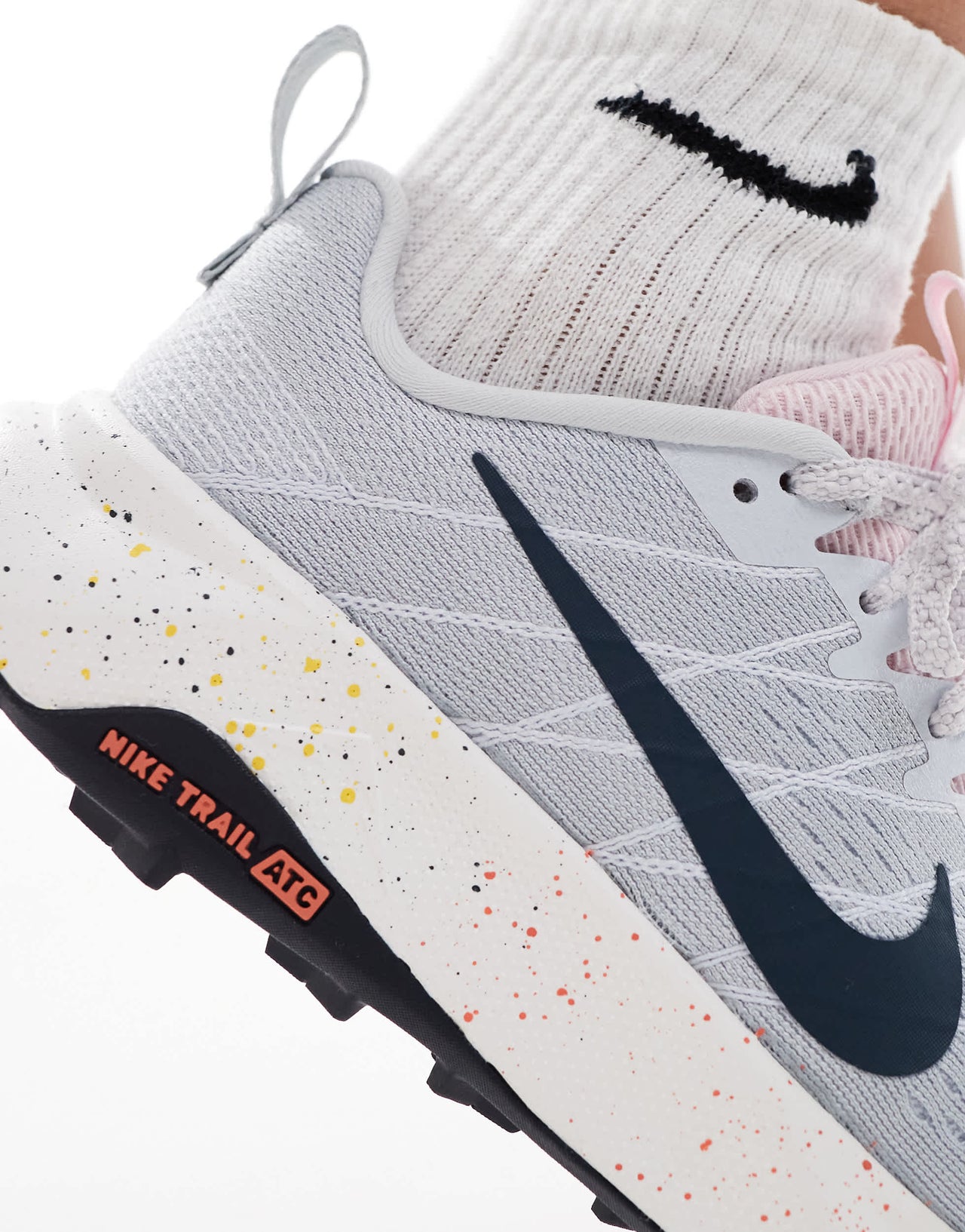 Nike Running ReactX Wildhorse trainers in grey and white