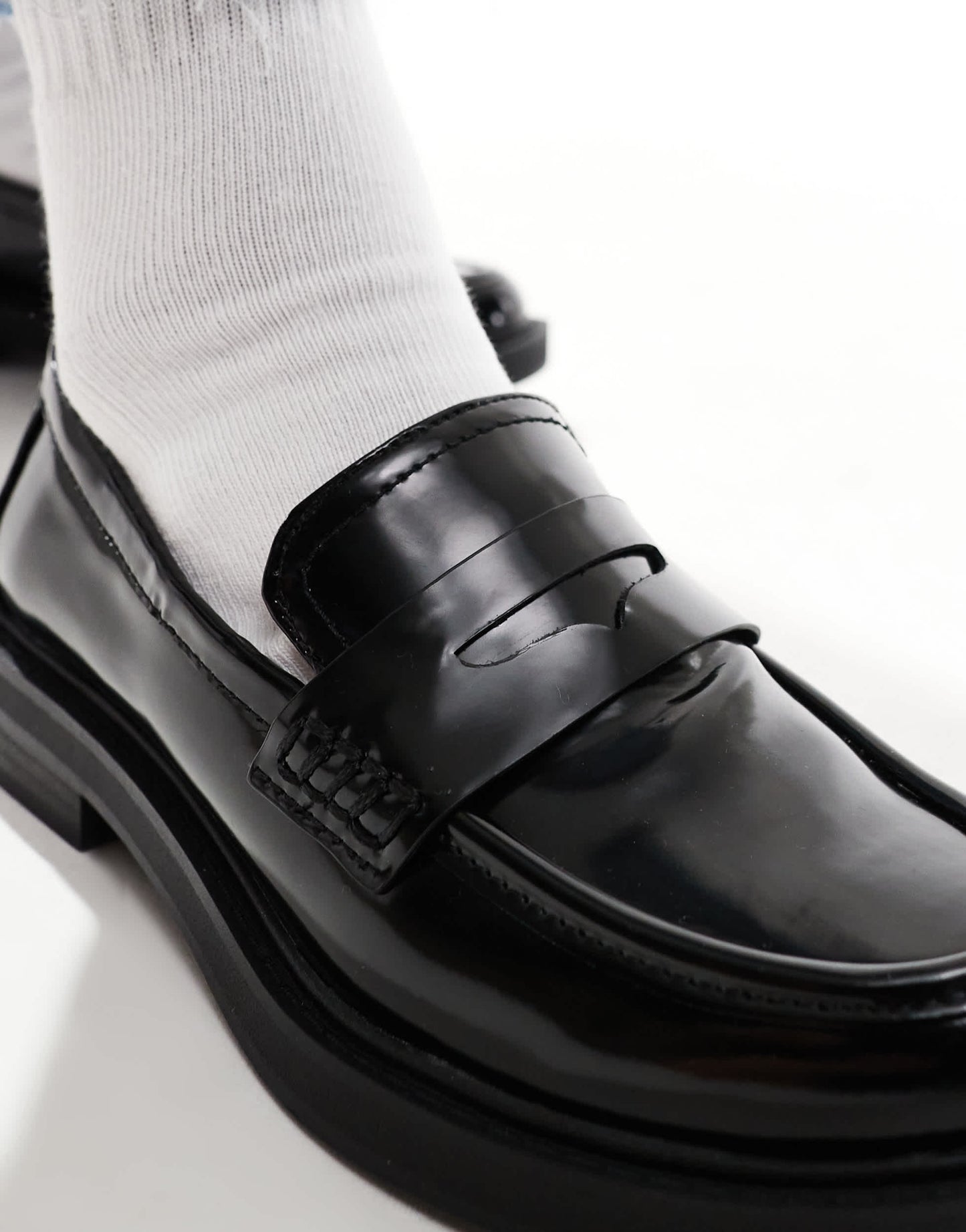 Pull&Bear loafers in black