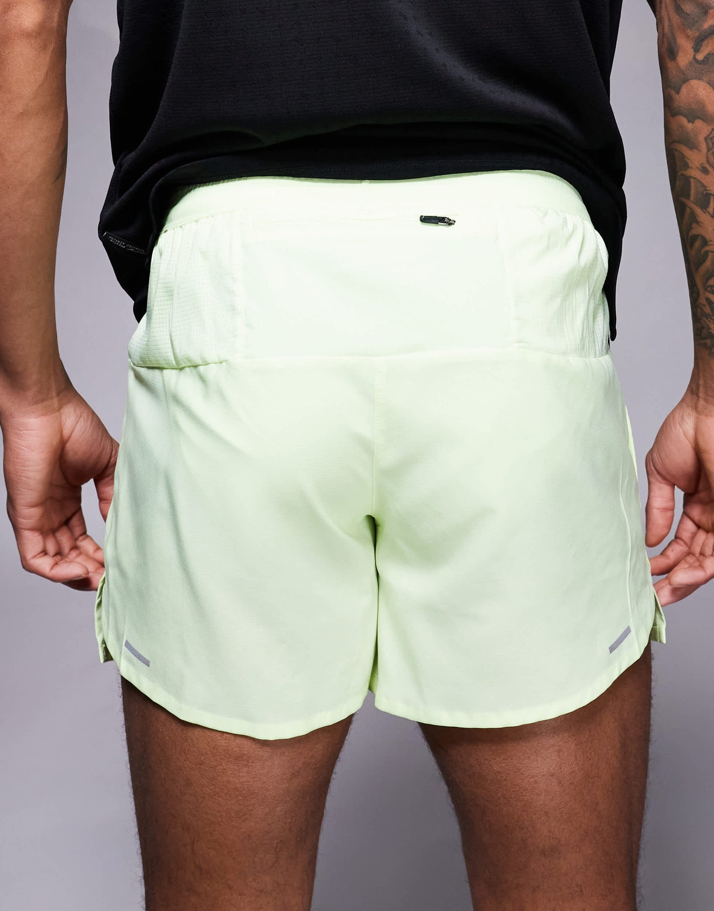 Nike Running Stride Dri-FIT 5 inch shorts in lime