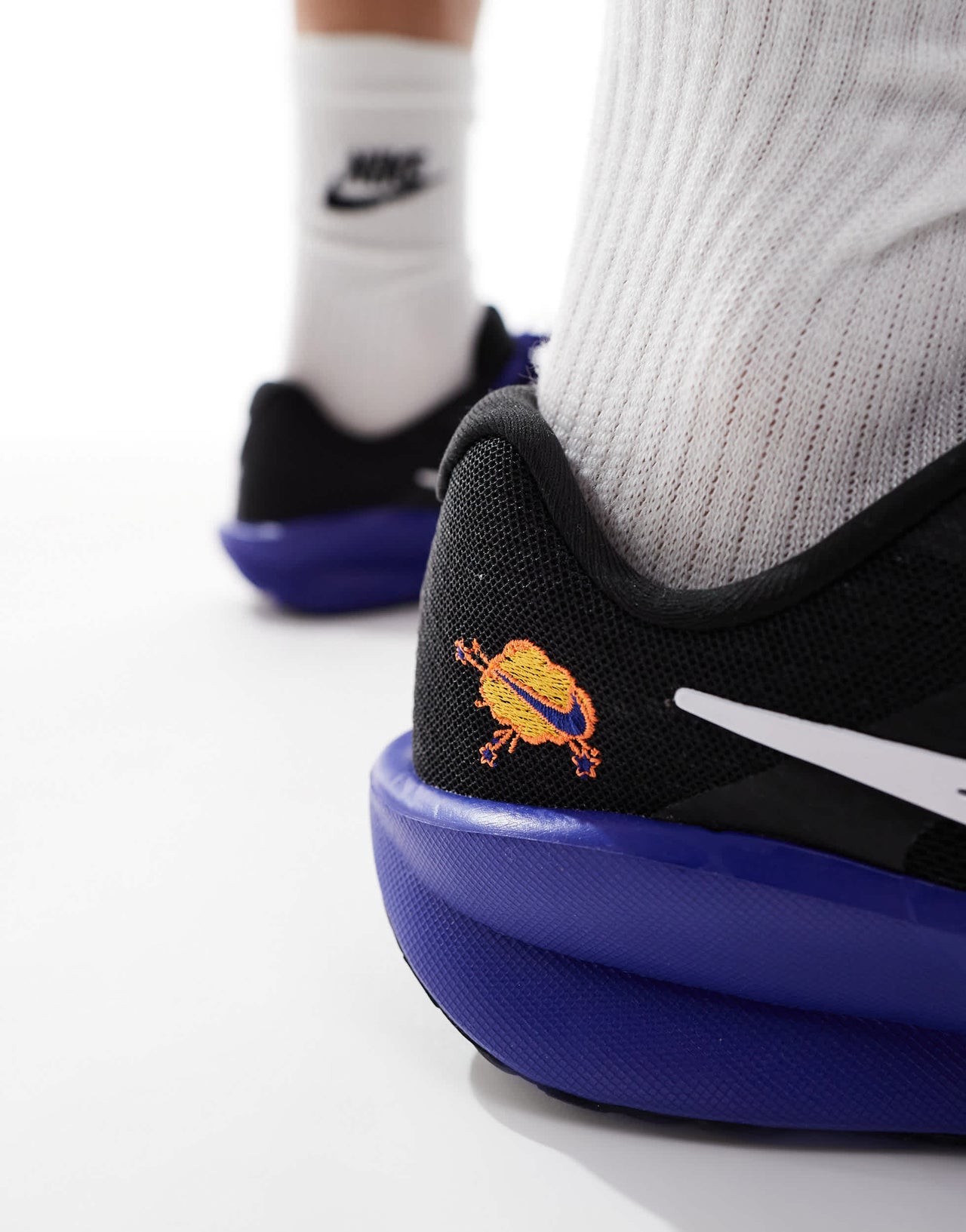 Nike Running Downshifter 13 trainers in black and purple