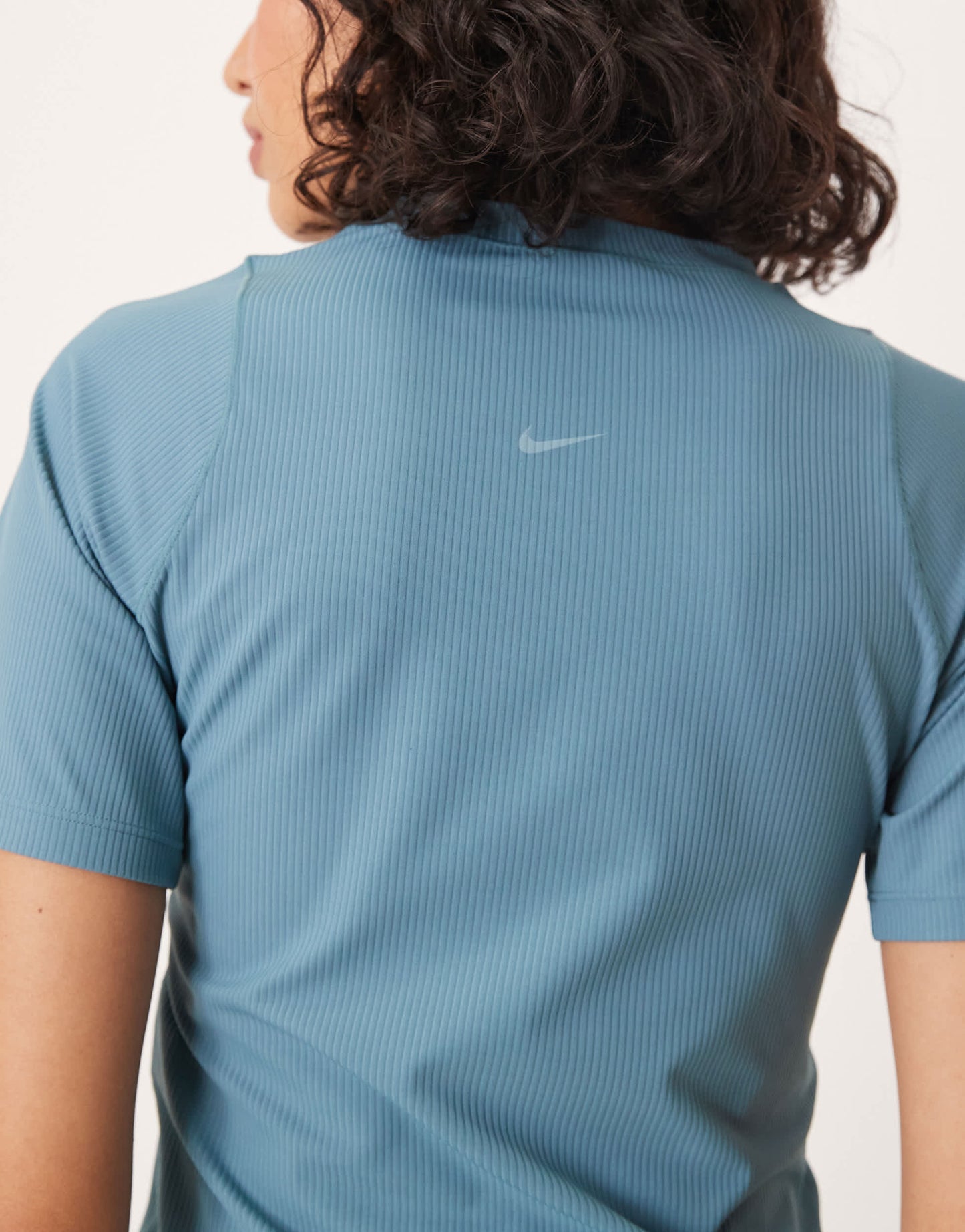 Nike Training Zenvy Dri-FIT ribbed top in blue