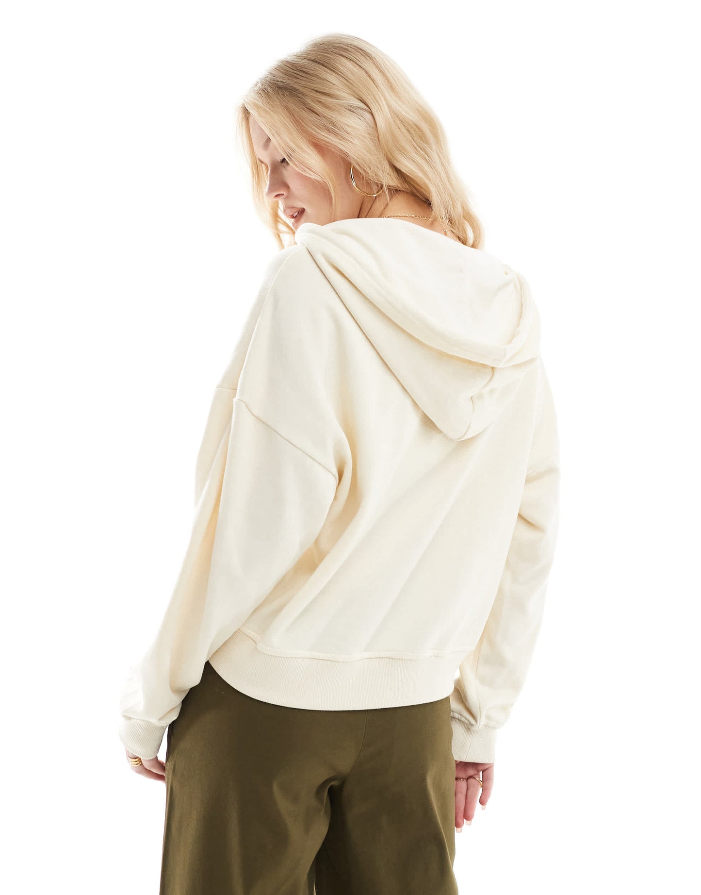 ONLY hoodie in cream