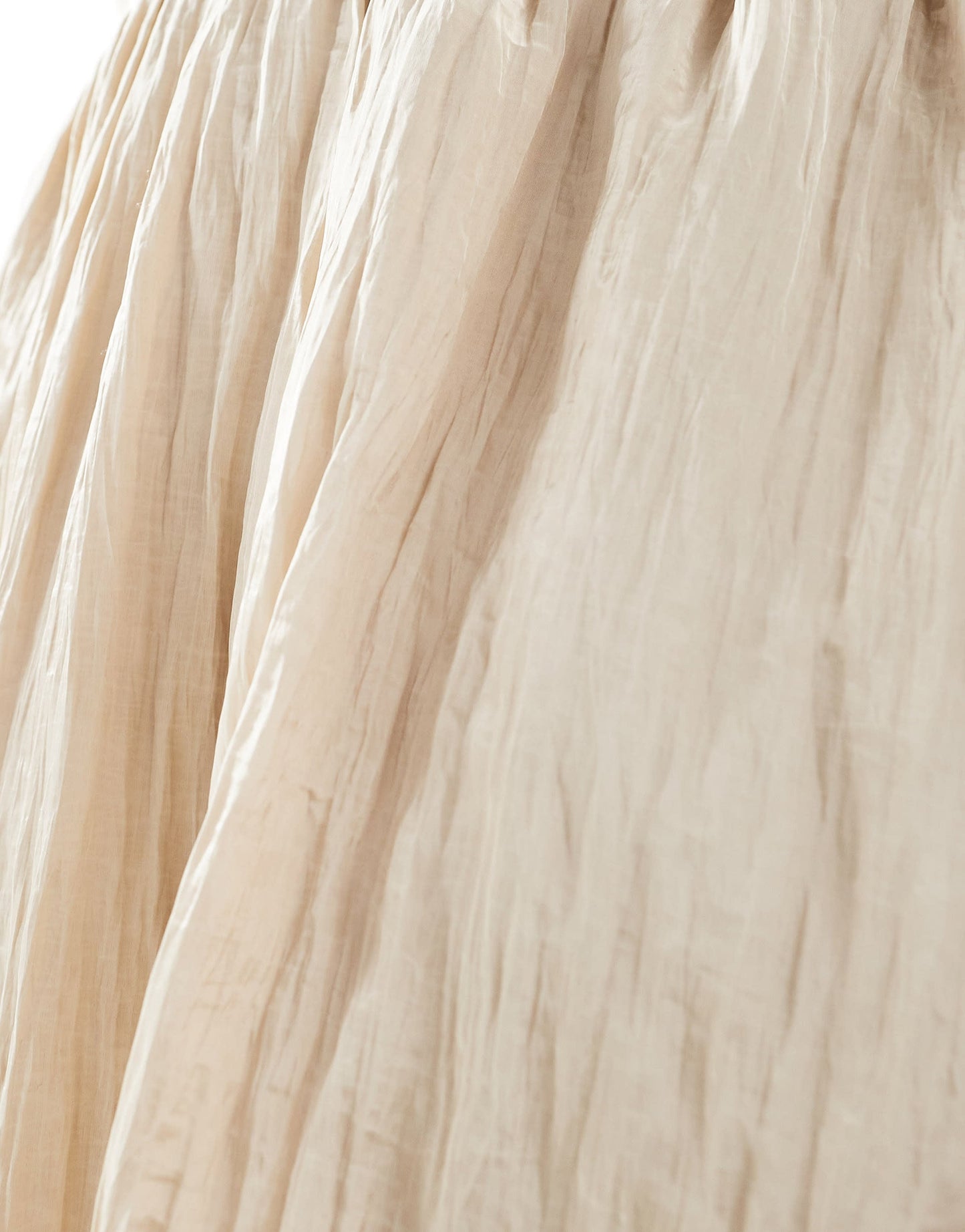 Renee Studio Plus exclusive textured puffball midi skirt in beige