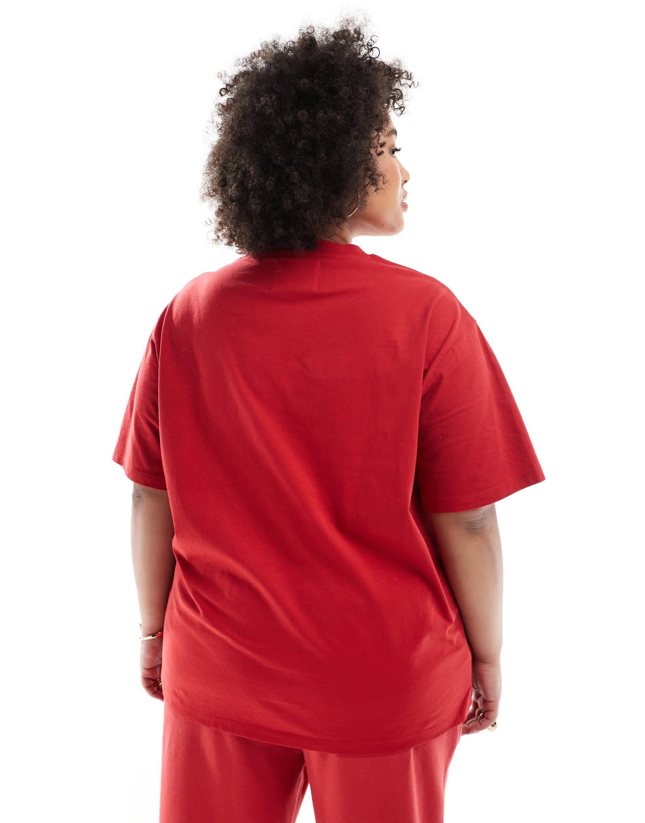 Renee Studio Plus exclusive T-shirt with strawberry logo graphic in red