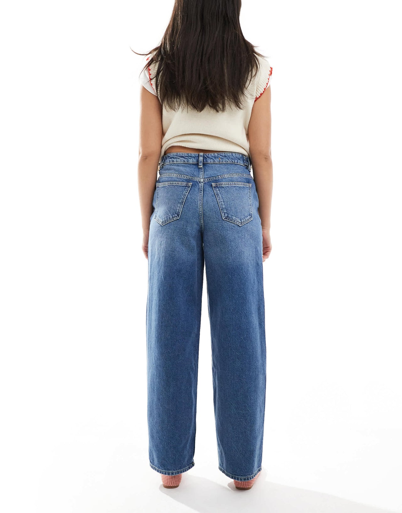 Miss Selfridge cinched waist baggy jean