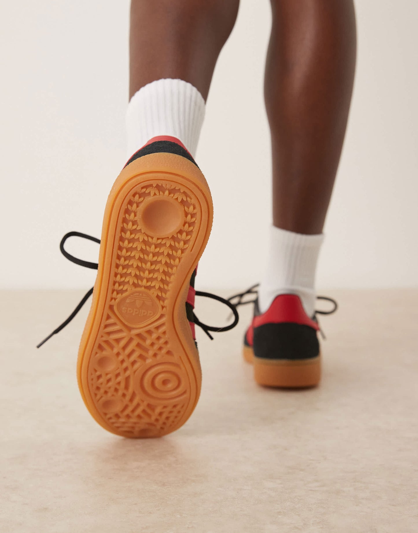 adidas Originals Handball Spezial trainers in black and red
