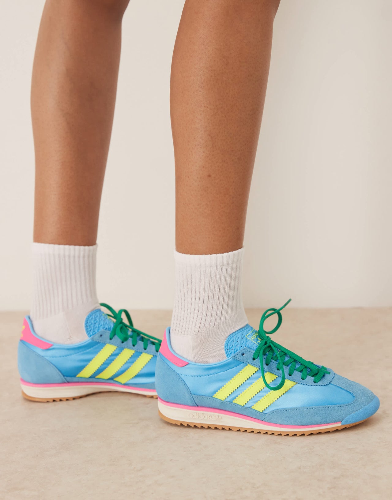 adidas Originals SL 72 OG trainers in bright blue and yellow