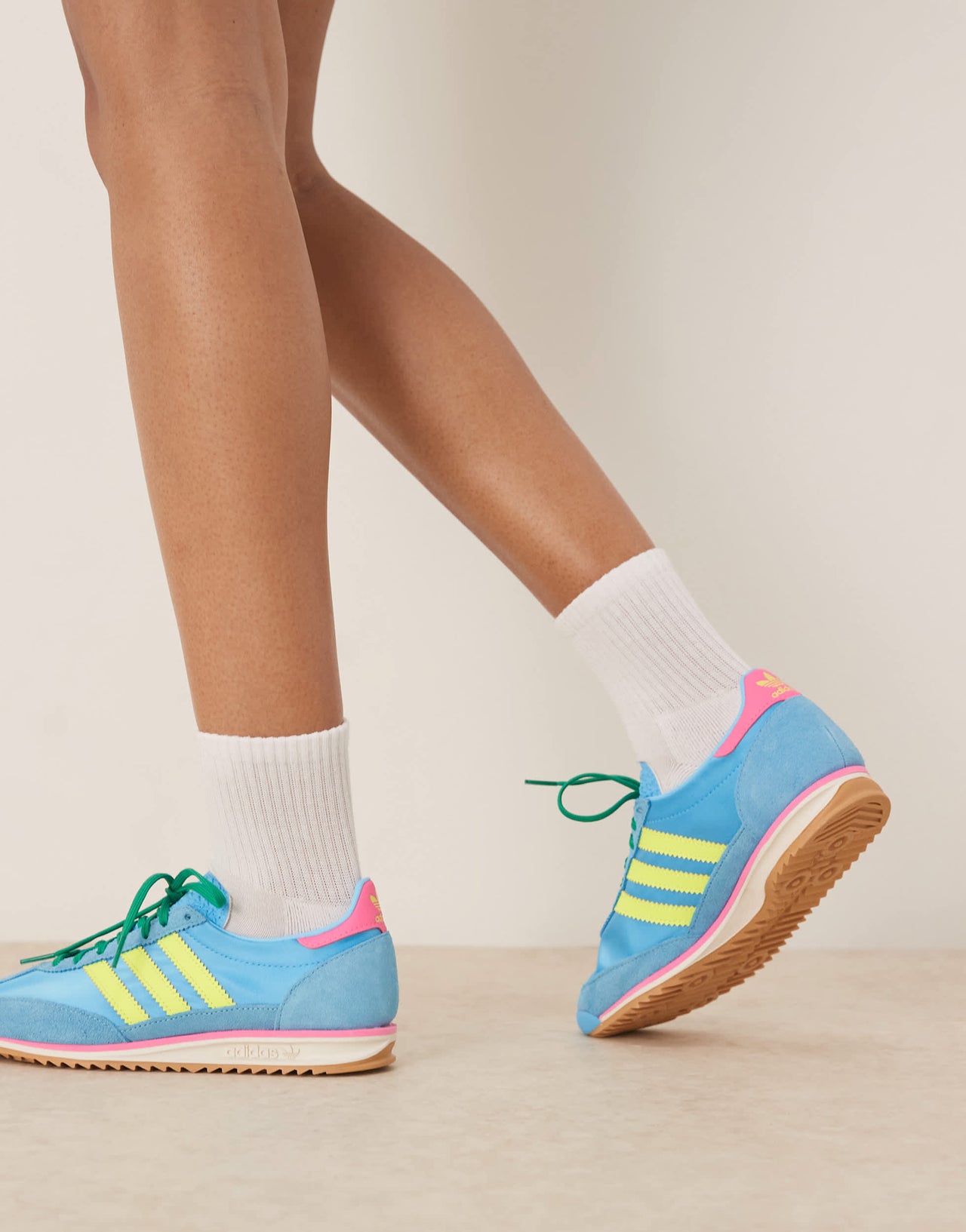 adidas Originals SL 72 OG trainers in bright blue and yellow