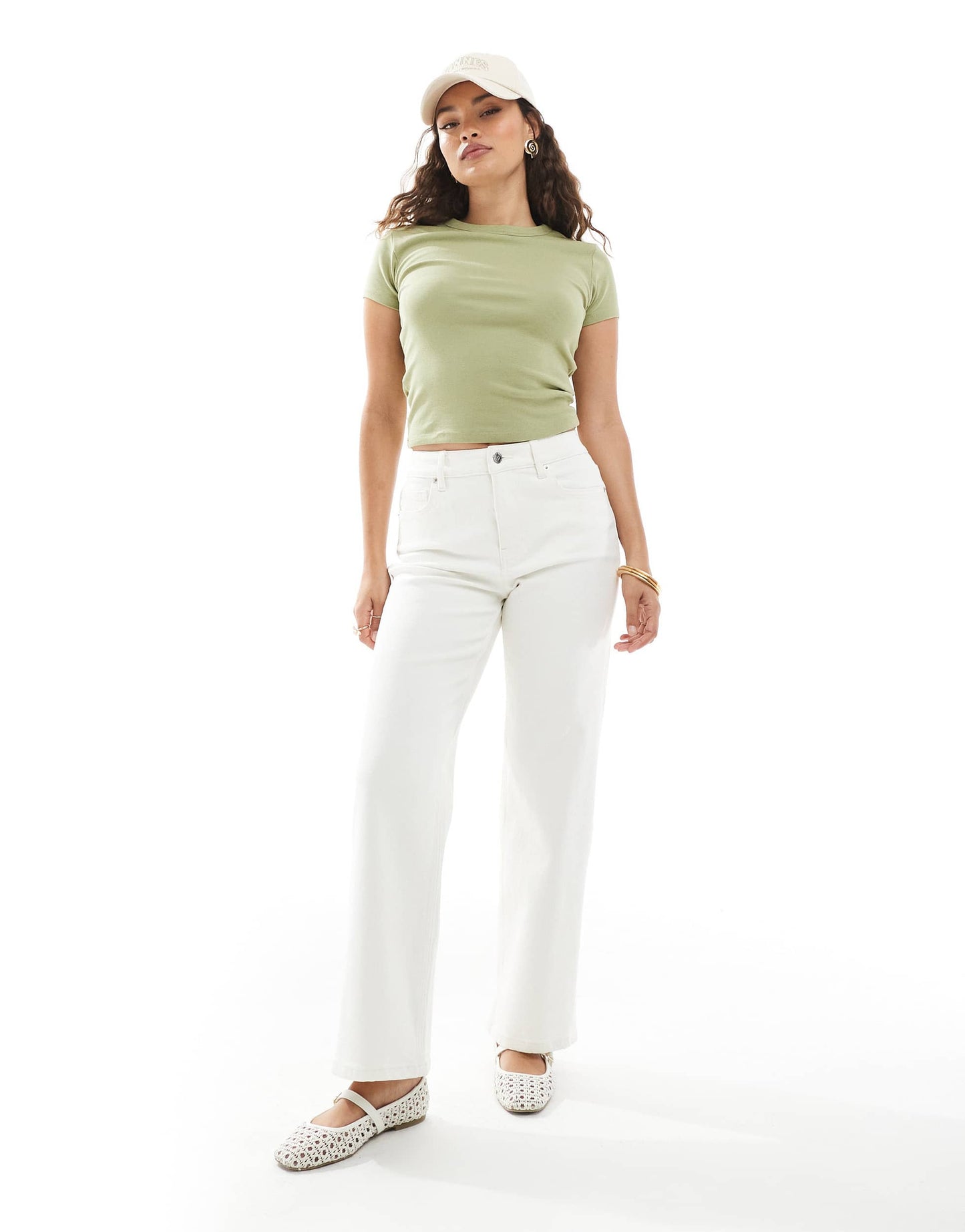 Miss Selfridge Petite heart pocket straight leg jean
