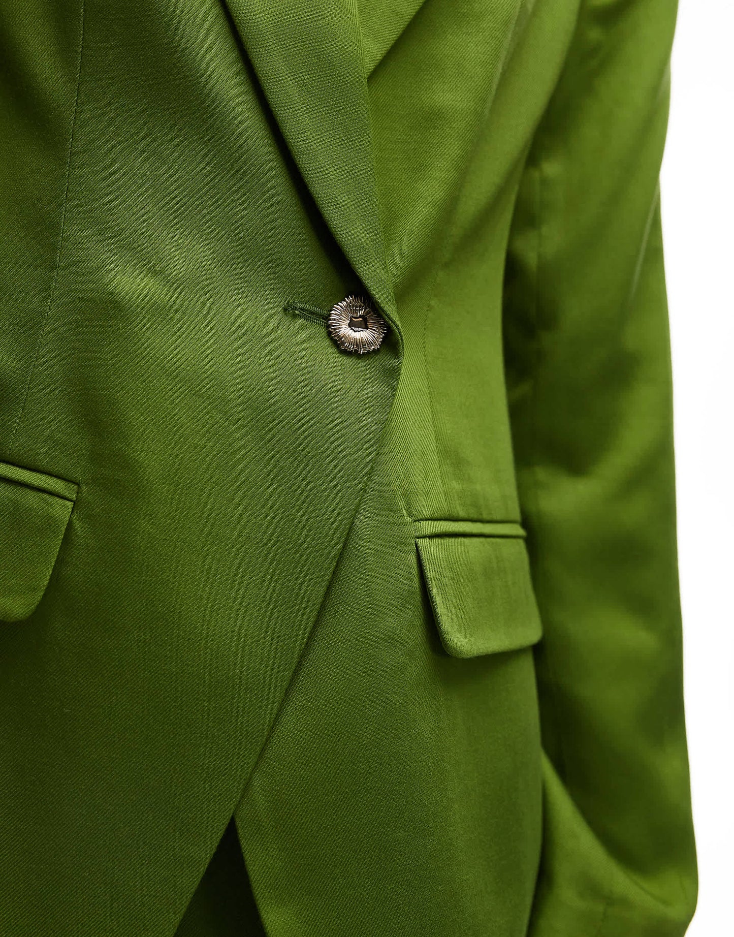 Topshop co ord premium wedding guest occasion blazer in green