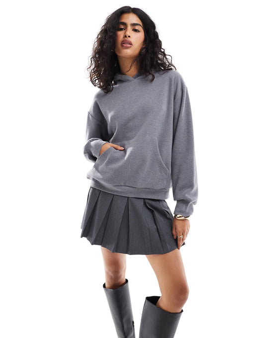 ASOS DESIGN supersoft oversized hoodie in charcoal