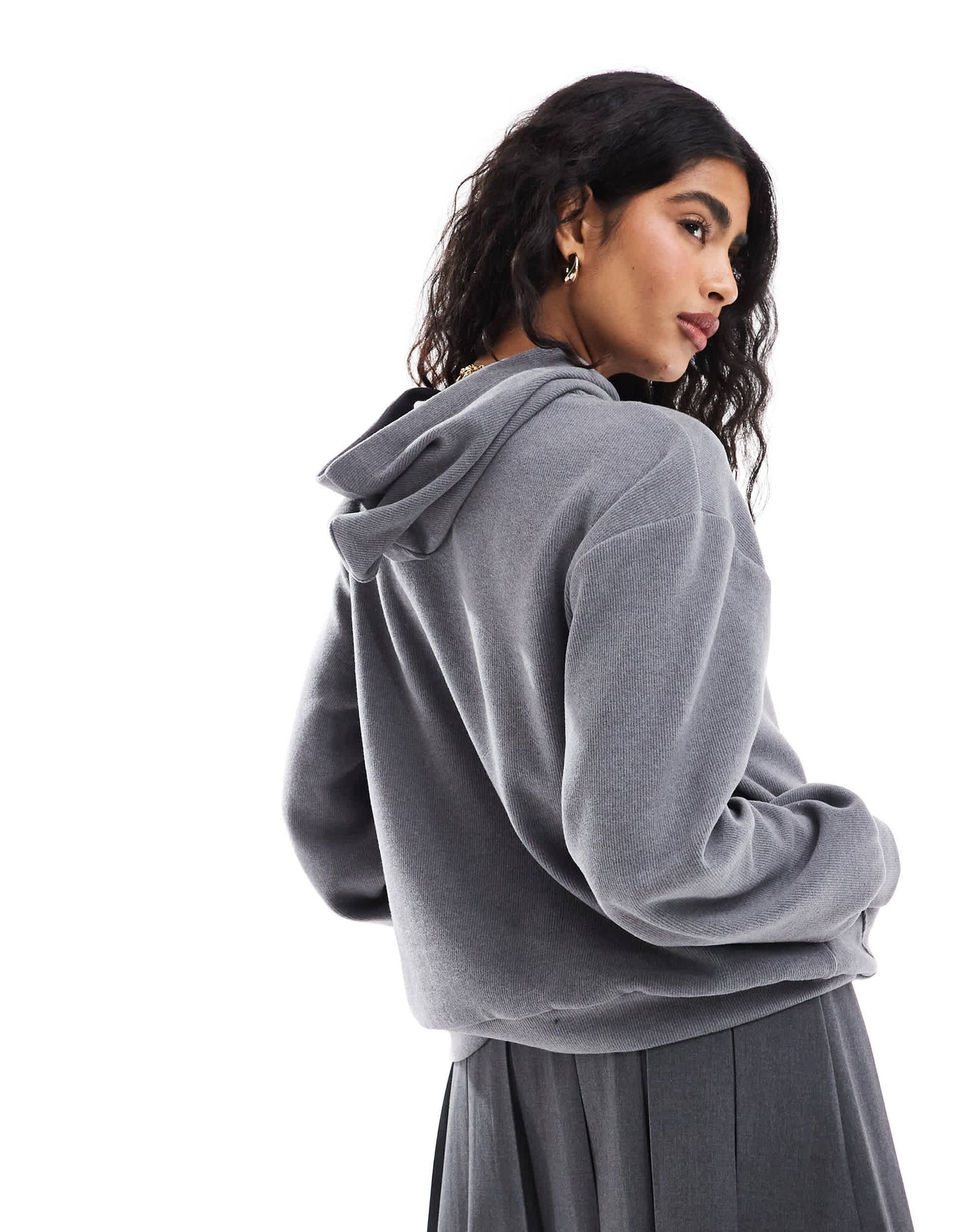 ASOS DESIGN supersoft oversized hoodie in charcoal
