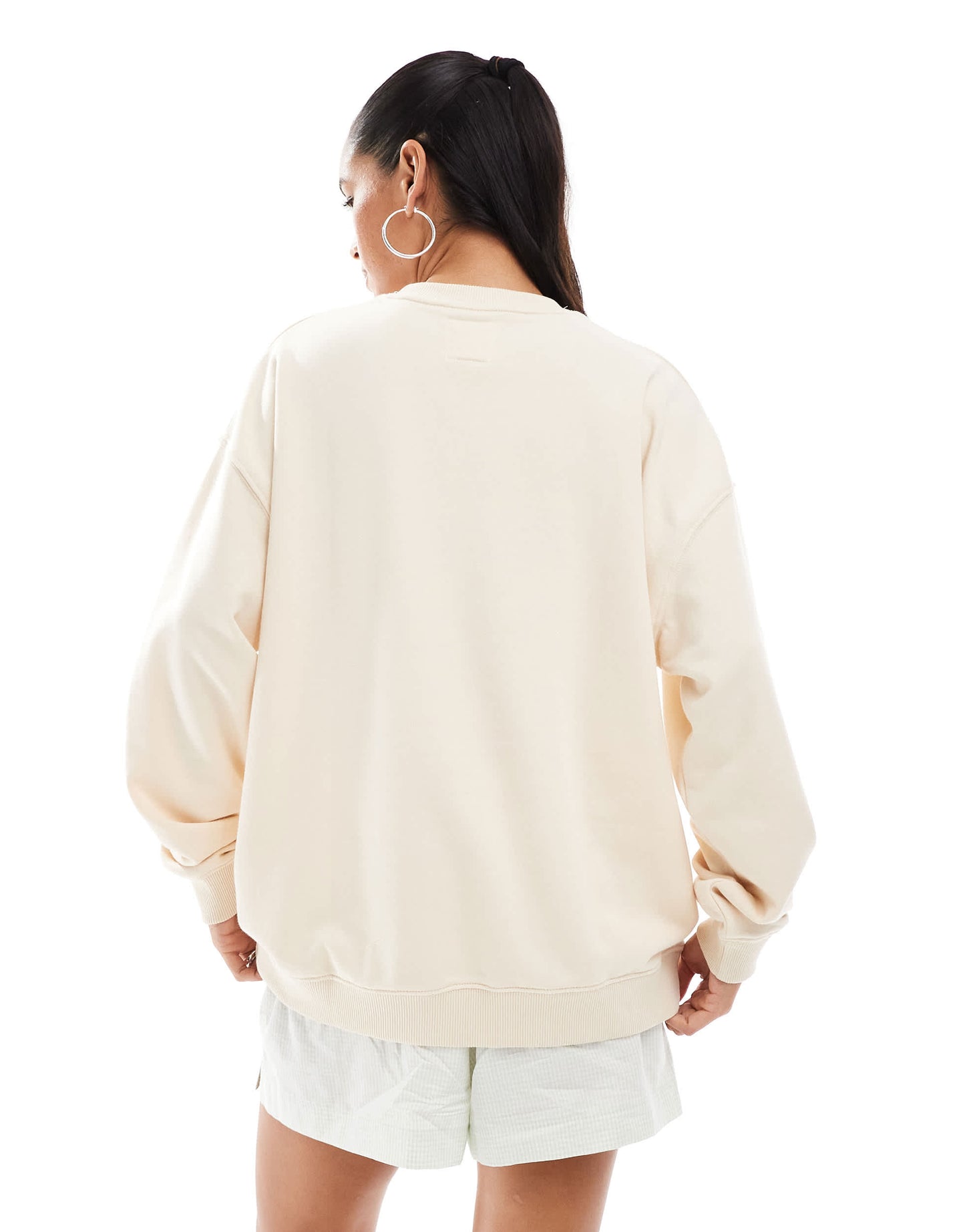 Billabong long sleeve sweatshirt in cream