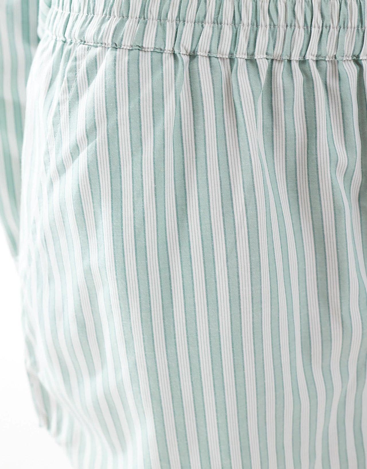 Brave Soul Co-ord pull on shorts in green stripe