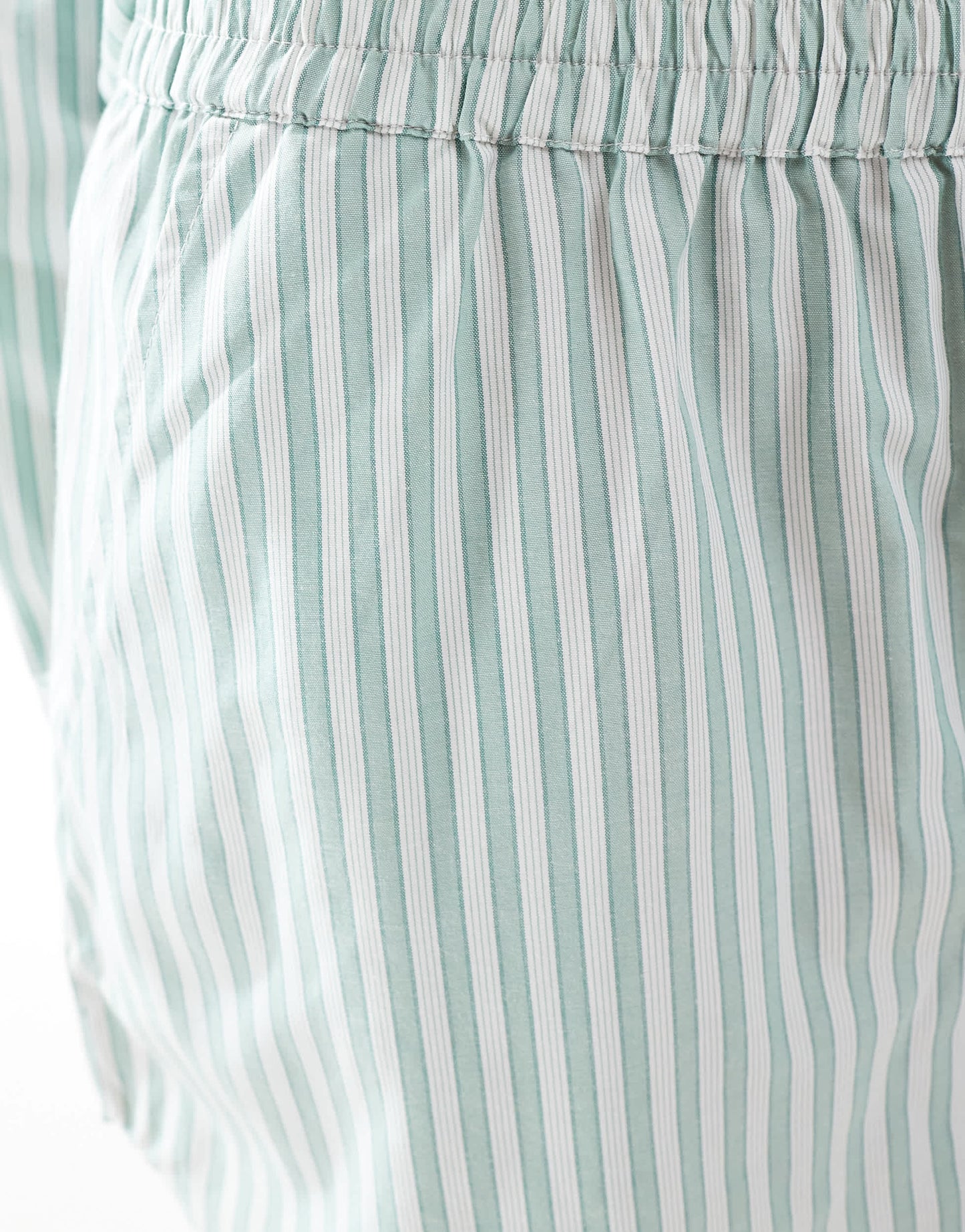 Brave Soul Co-ord pull on shorts in green stripe