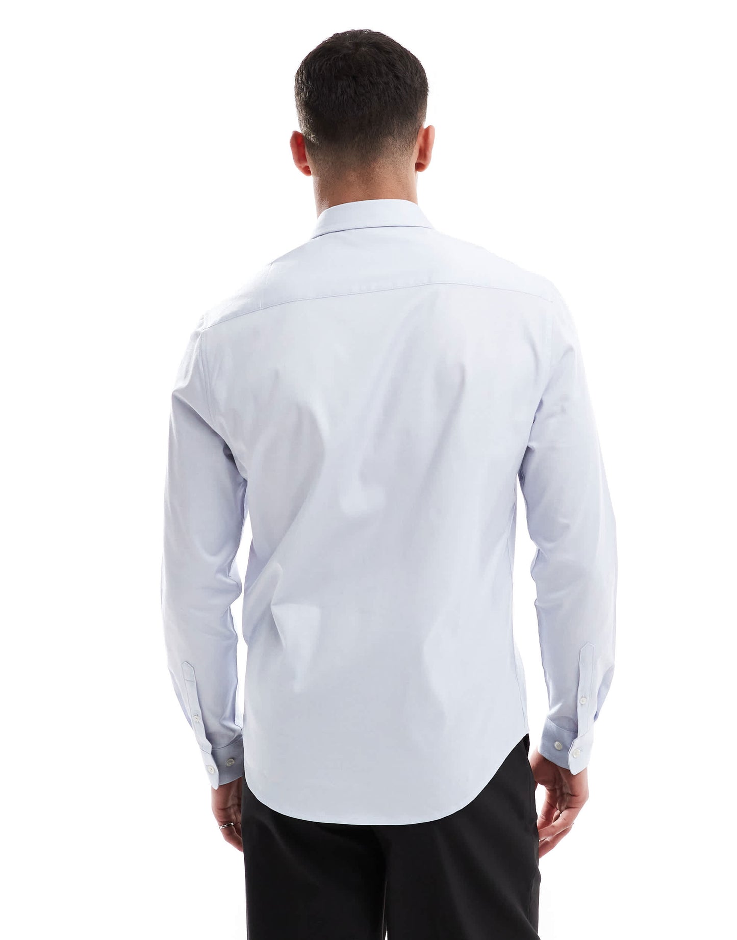ASOS DESIGN formal easy iron regular shirt in light blue
