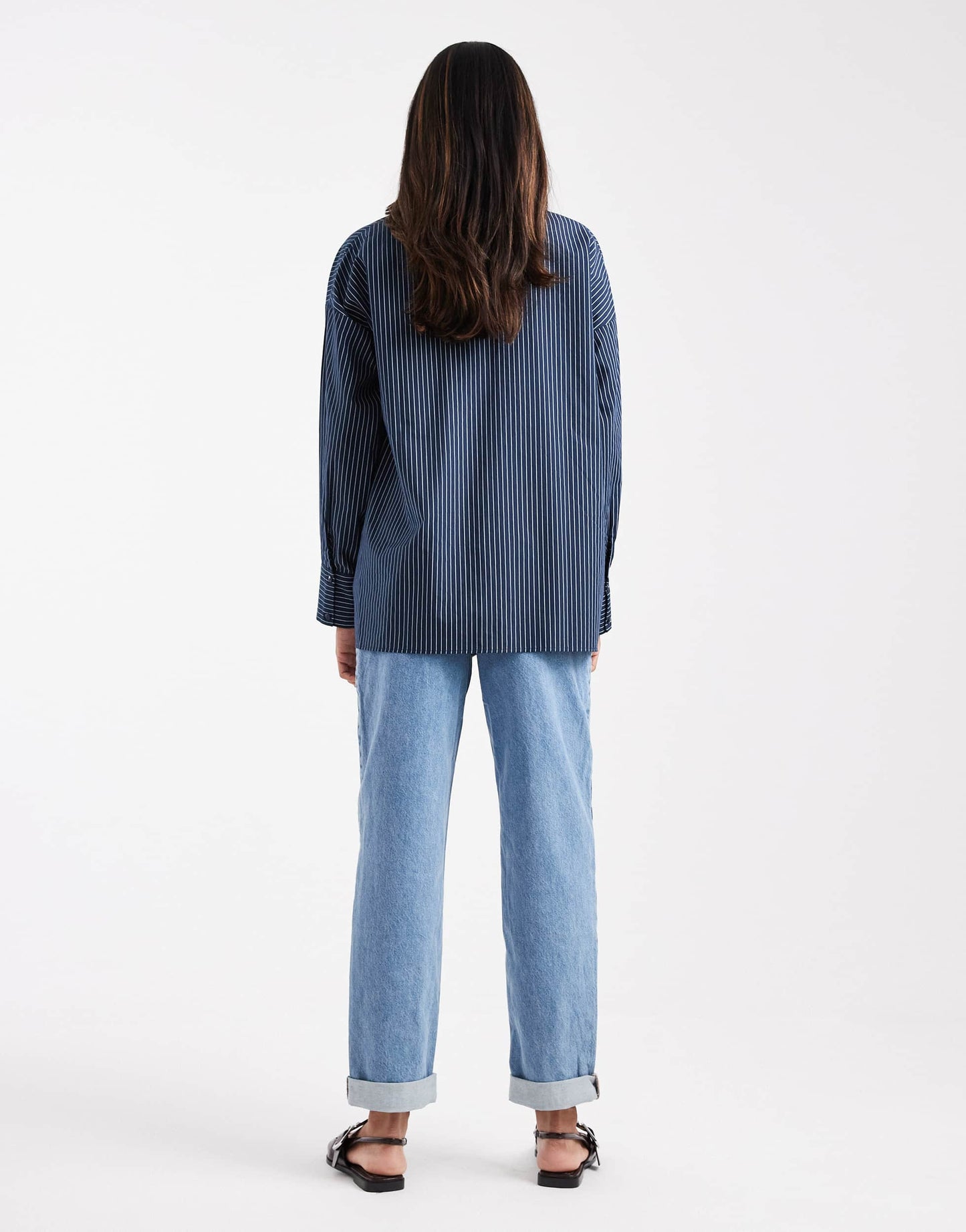 ASOS DESIGN Maternity high rise relaxed mom jeans in pale wash