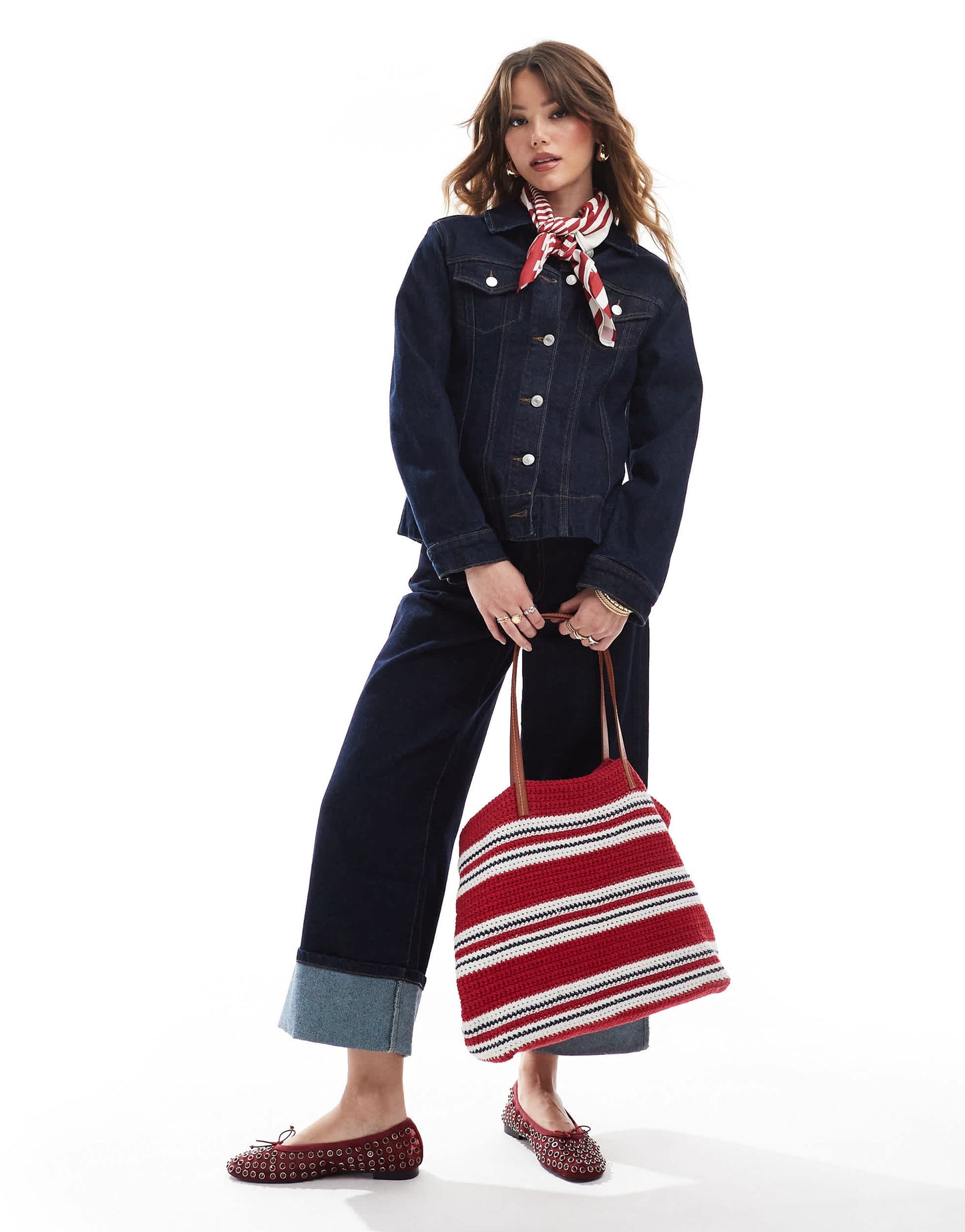 ONLY fitted denim jacket co-ord in indigo