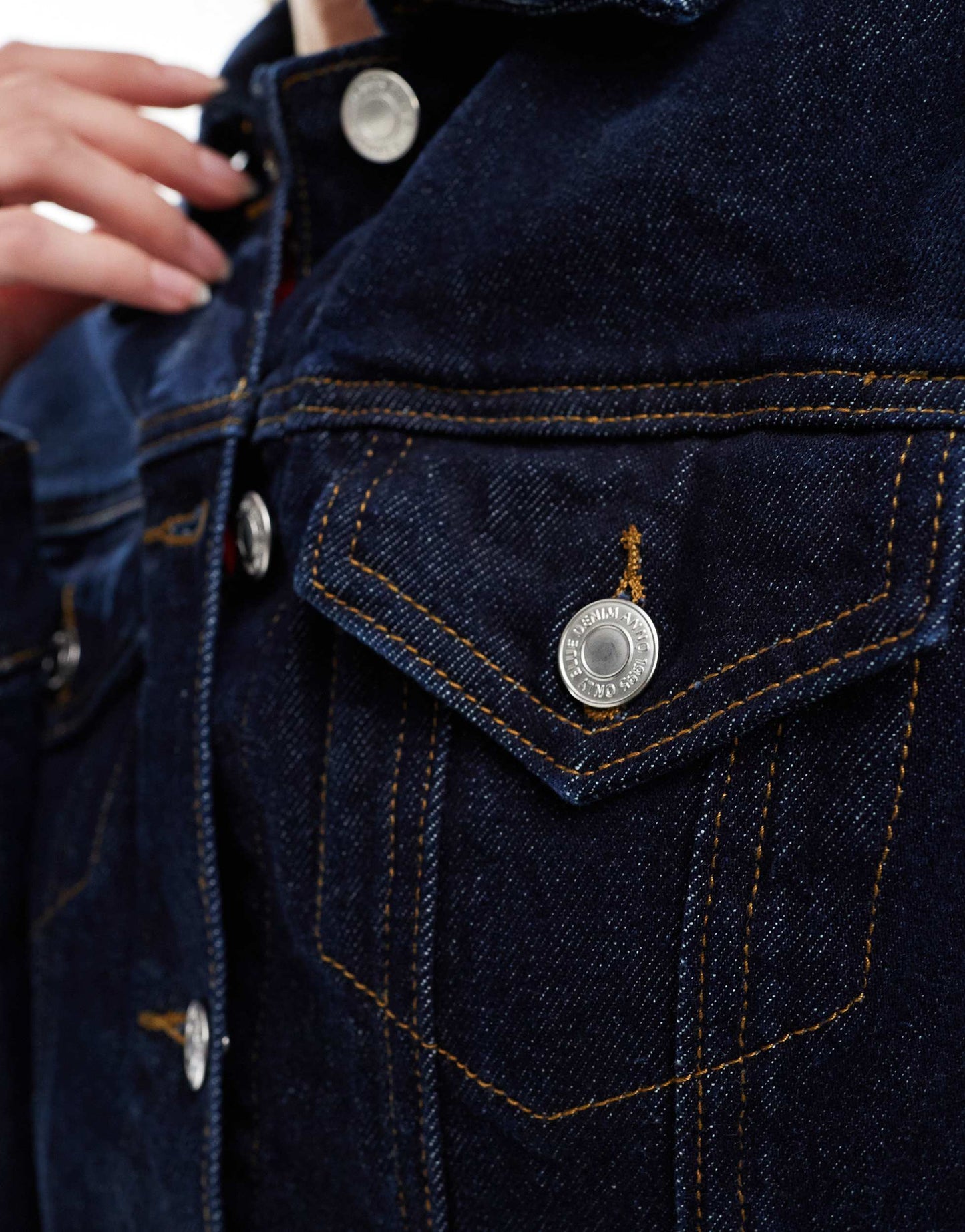 ONLY fitted denim jacket co-ord in indigo