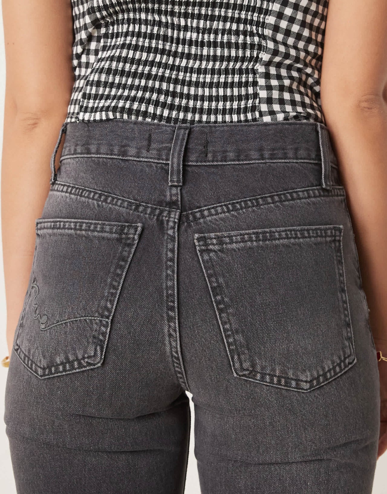 Free People holly bootcut knee jeans in washed black