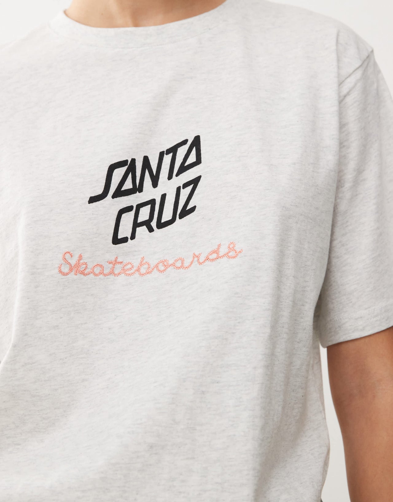 Santa Cruz oversized logo t-shirt in grey