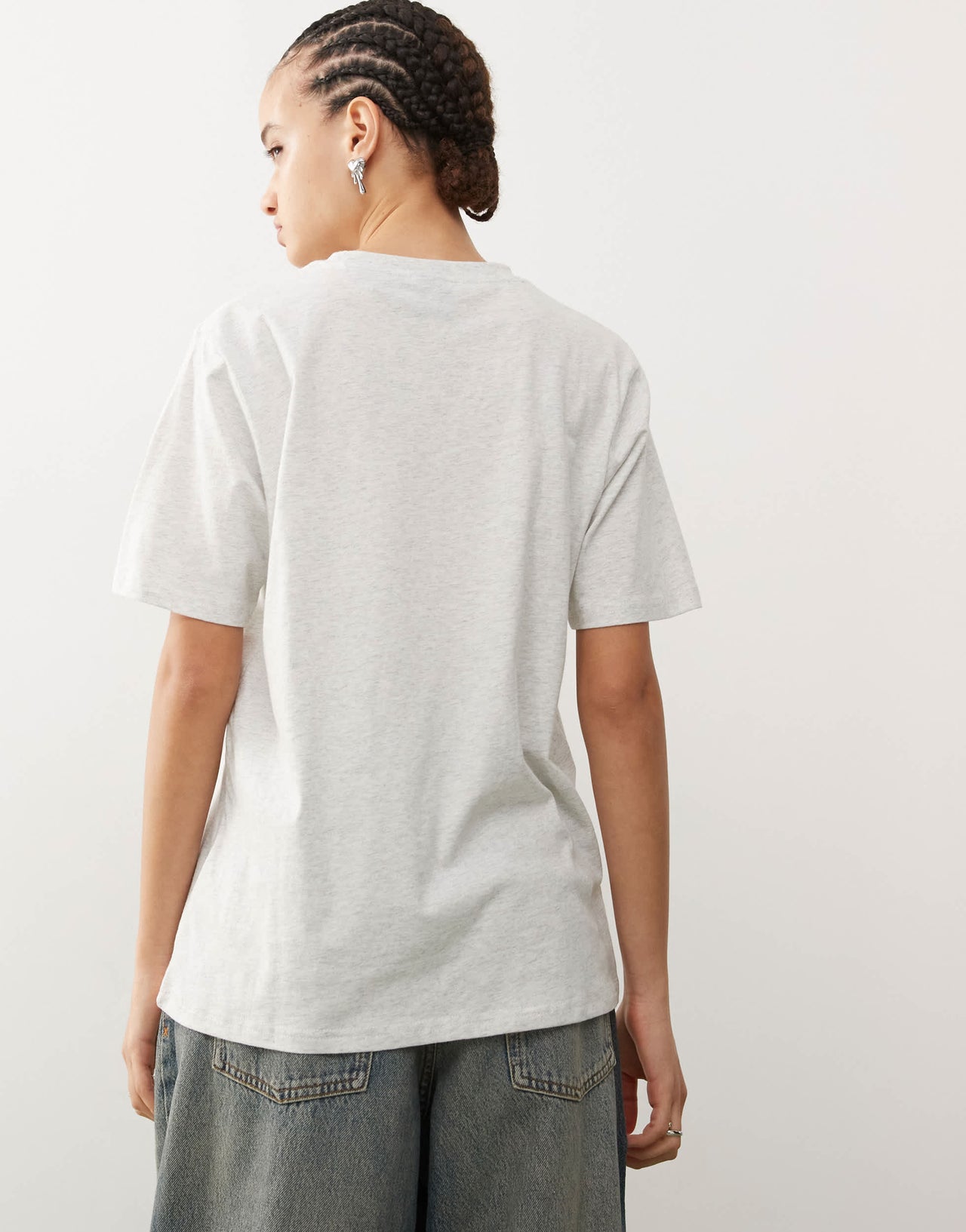 Santa Cruz oversized logo t-shirt in grey
