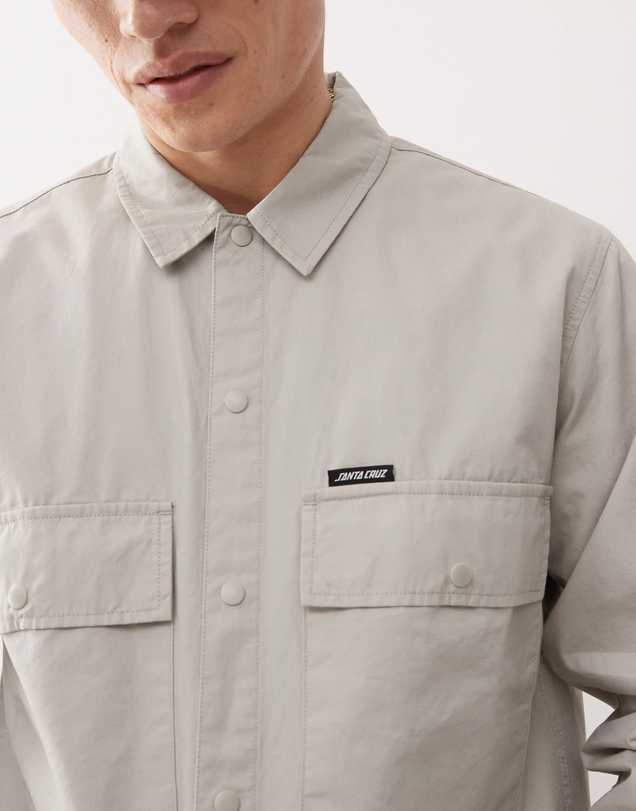 Santa Cruz utility overshirt in beige