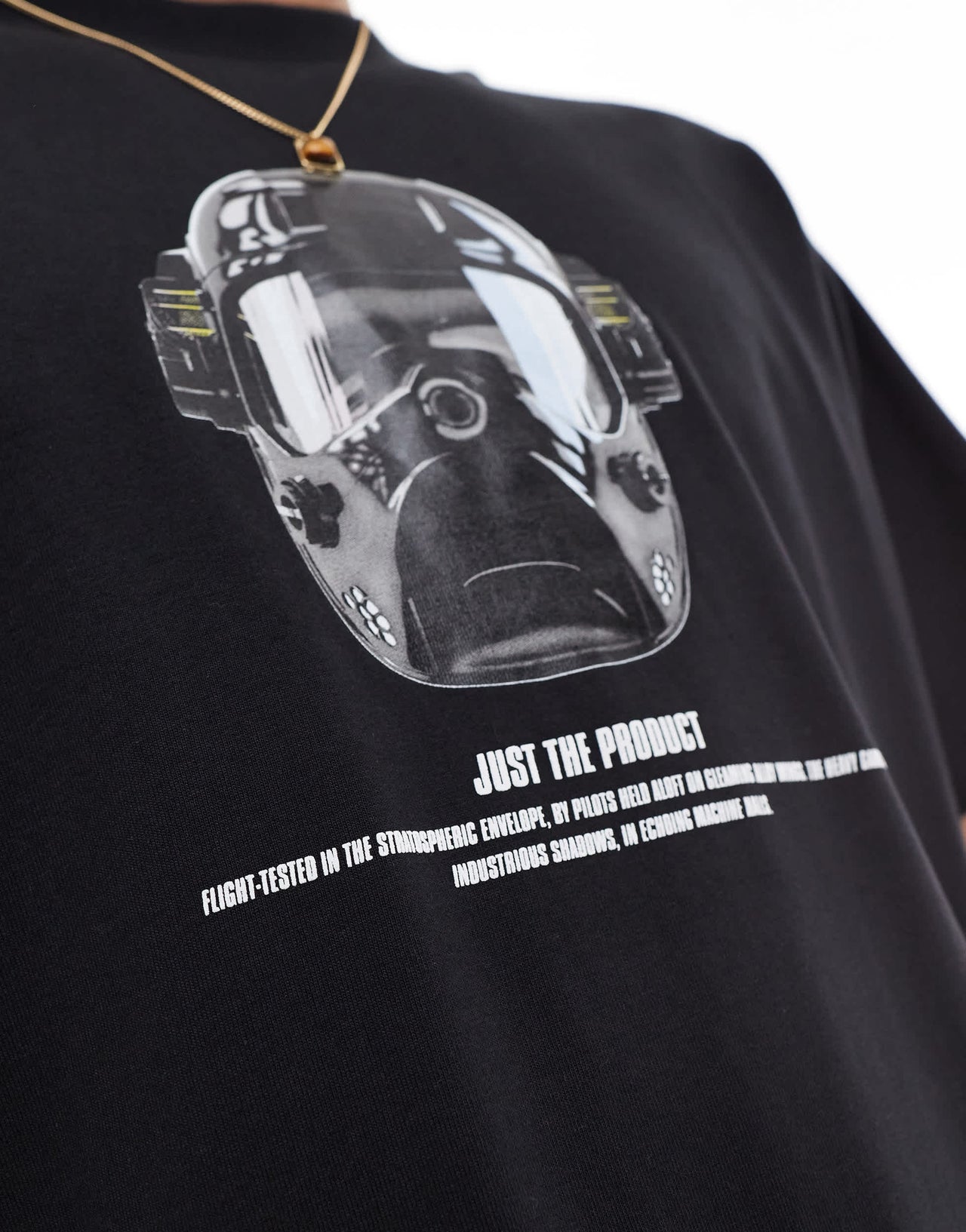 G-Star oversized t-shirt in black with mask print