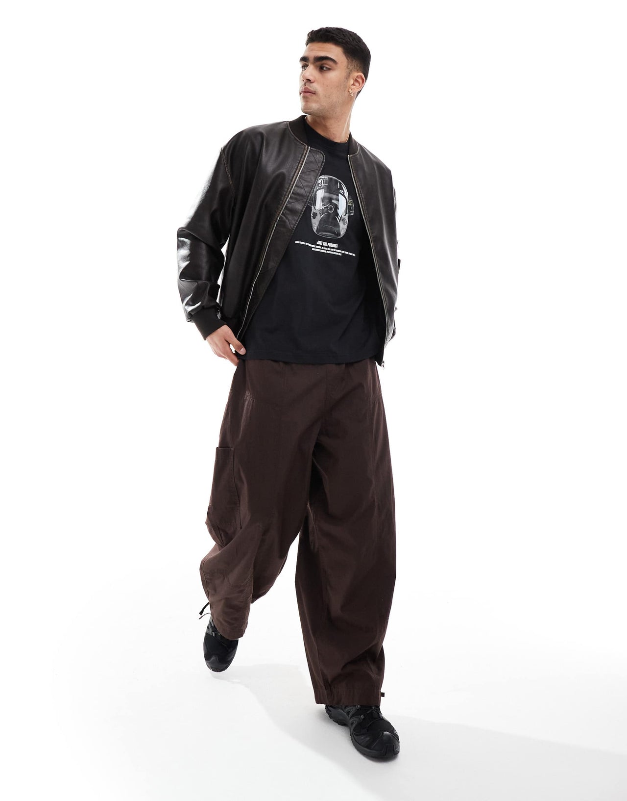 G-Star oversized t-shirt in black with mask print