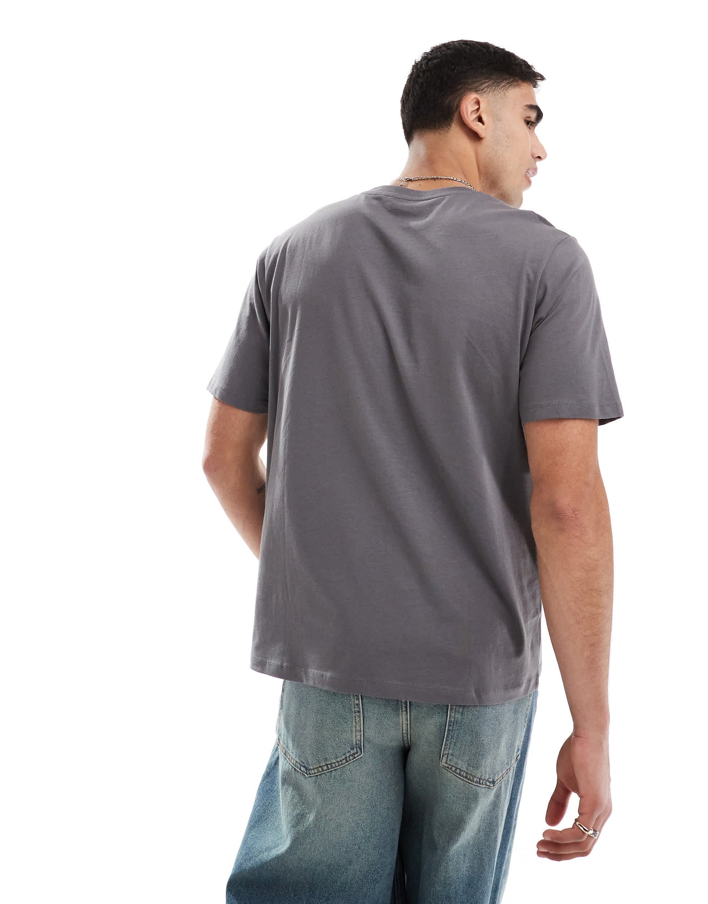 JJ Rebel oversized t-shirt in dark grey