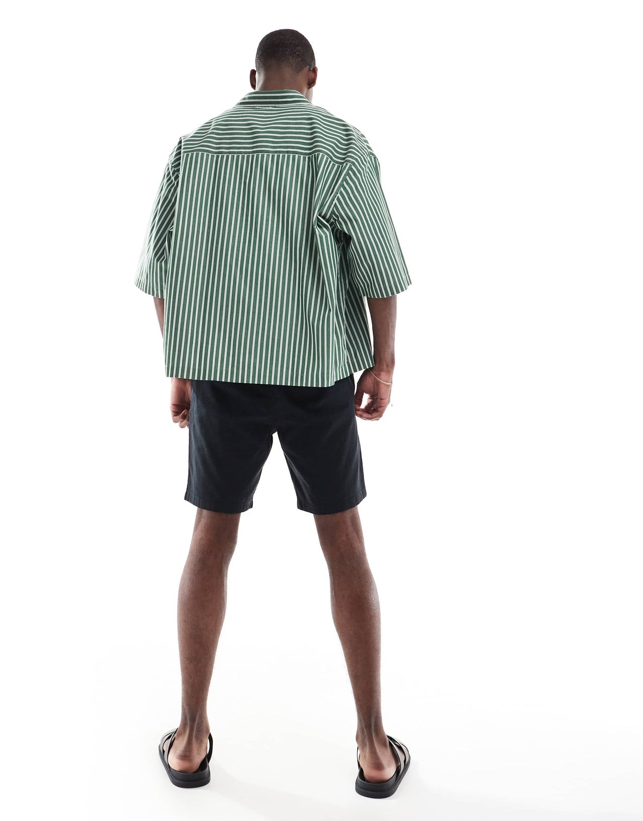 JJ Rebel linen short in black